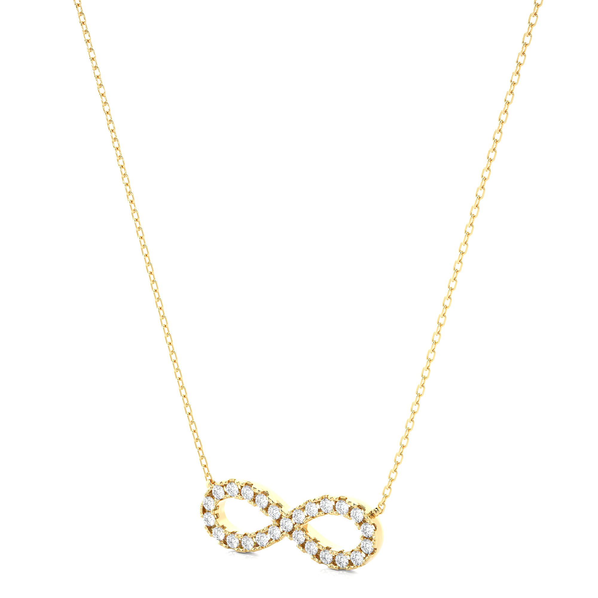 14K White Yellow Rose Gold Heart Diamond Pendant with 18 Round Diamond Accents