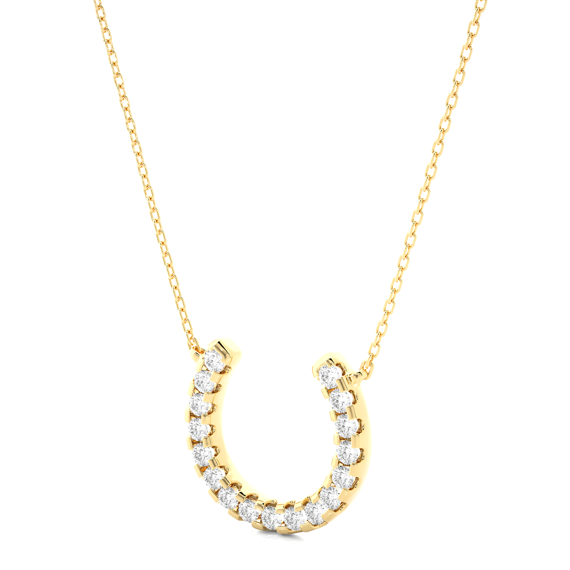 14K White Yellow Rose Gold 0.26 Carat Round Diamond Pendant