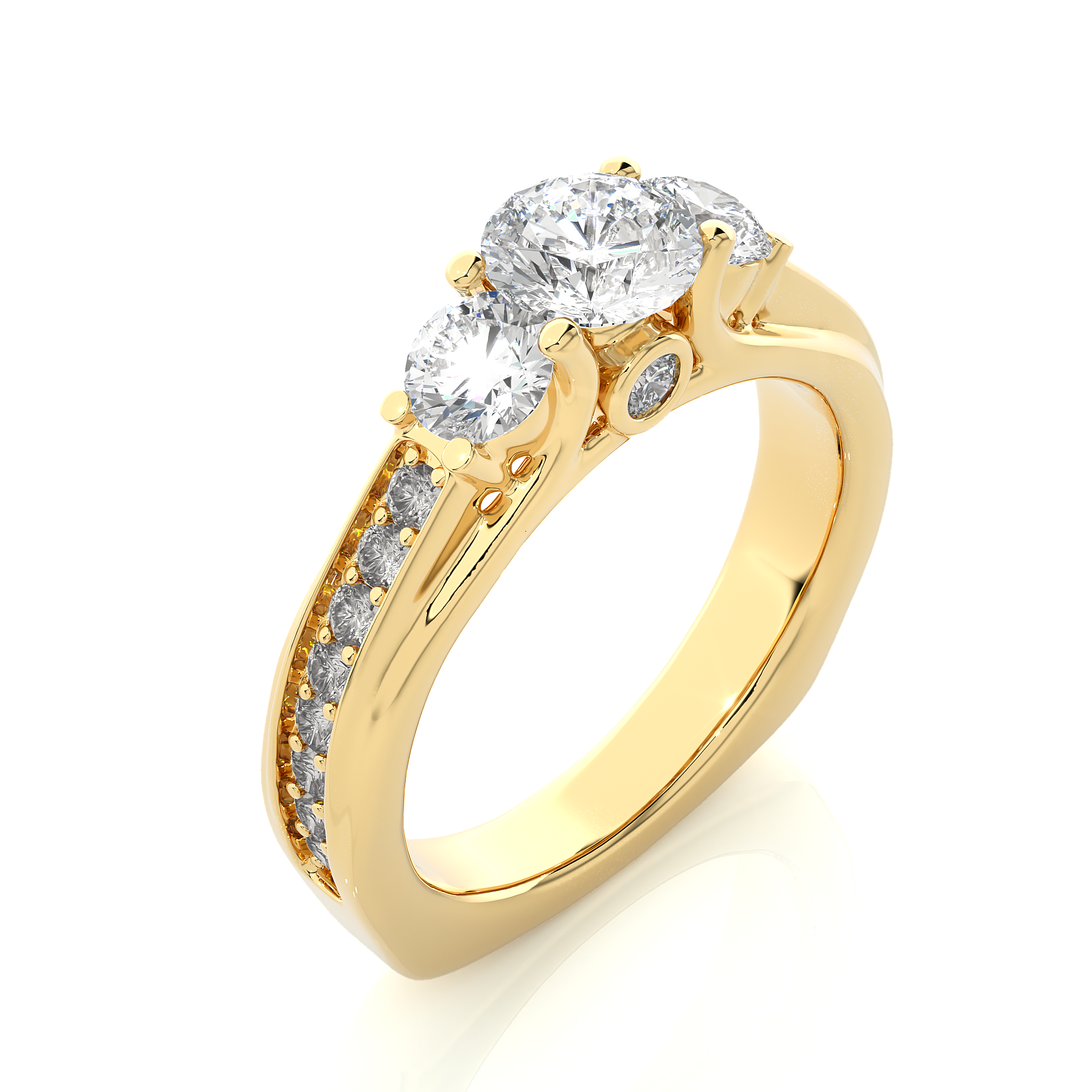 Denali Solitaire Lab Grown Diamond Ring
