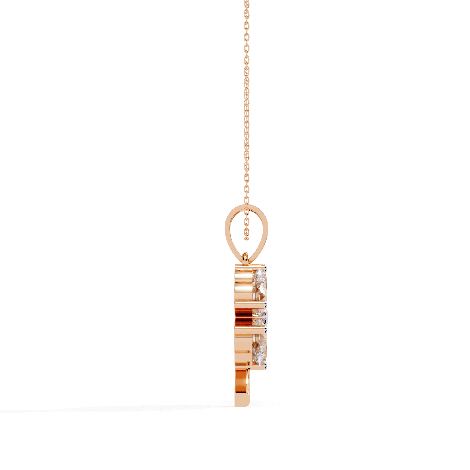 Amora Heart Diamond Pendant - Blu Jewellery