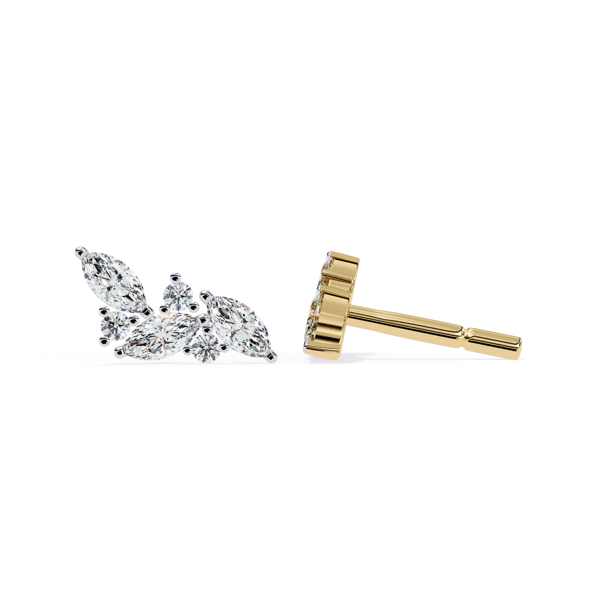 Liana Diamond Earrings - Blu Jewellery