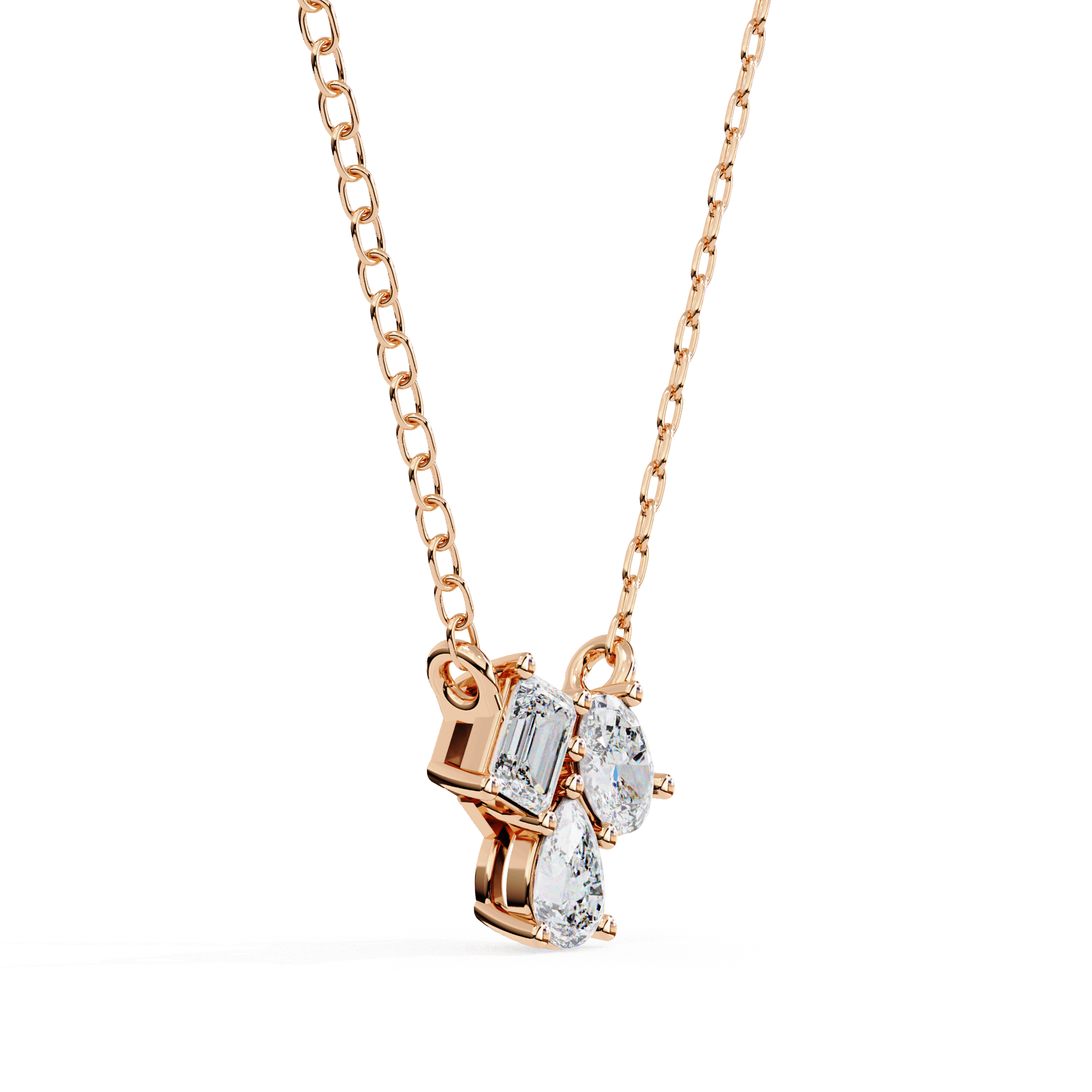 Luminara Trio Diamond Pendant - Blu Jewellery