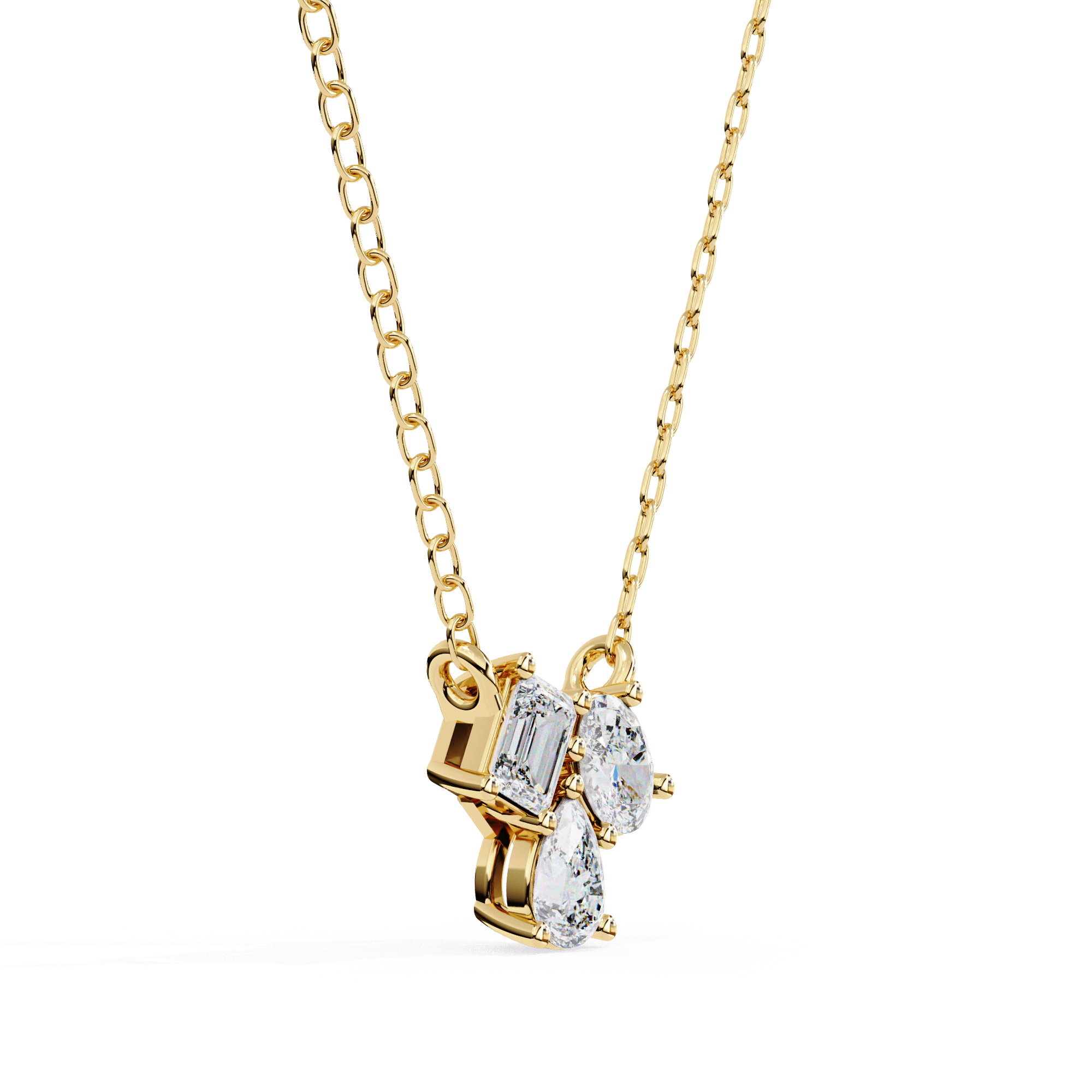 Luminara Trio Diamond Pendant - Blu Jewellery