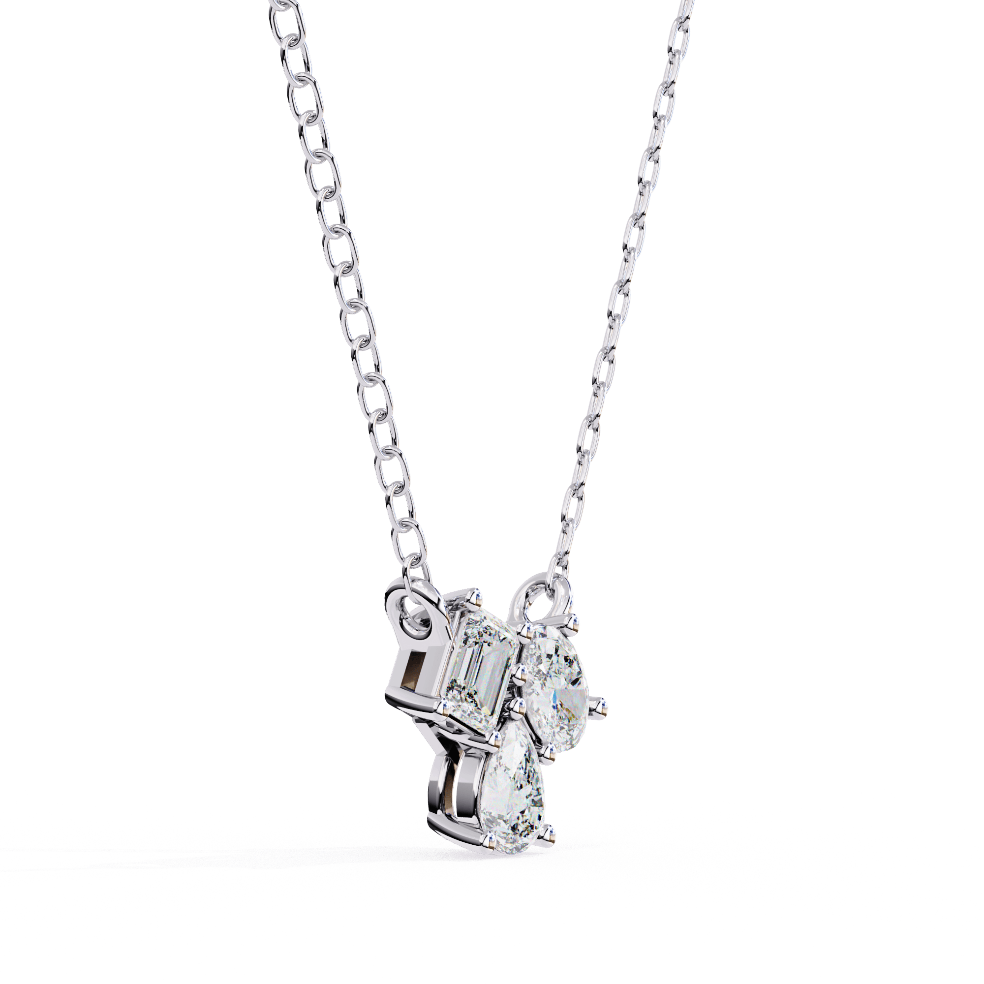 Luminara Trio Diamond Pendant - Blu Jewellery