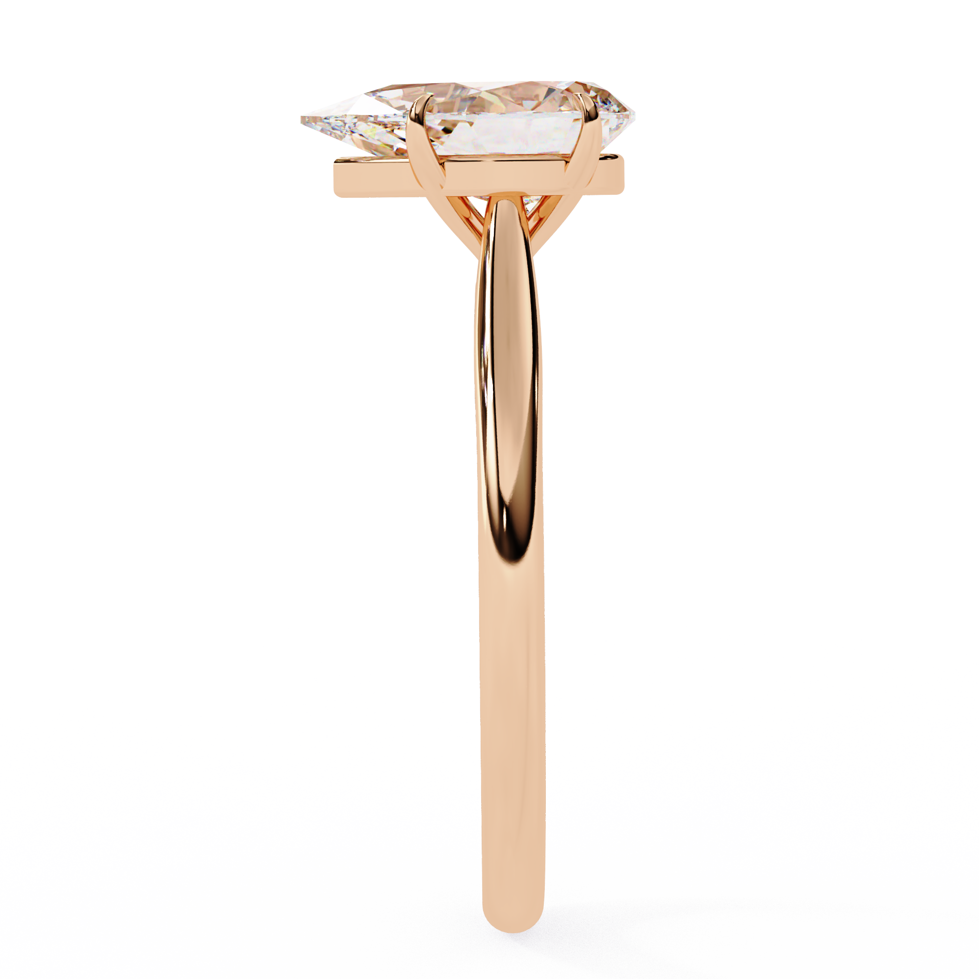 Aurora Pear Diamond Ring