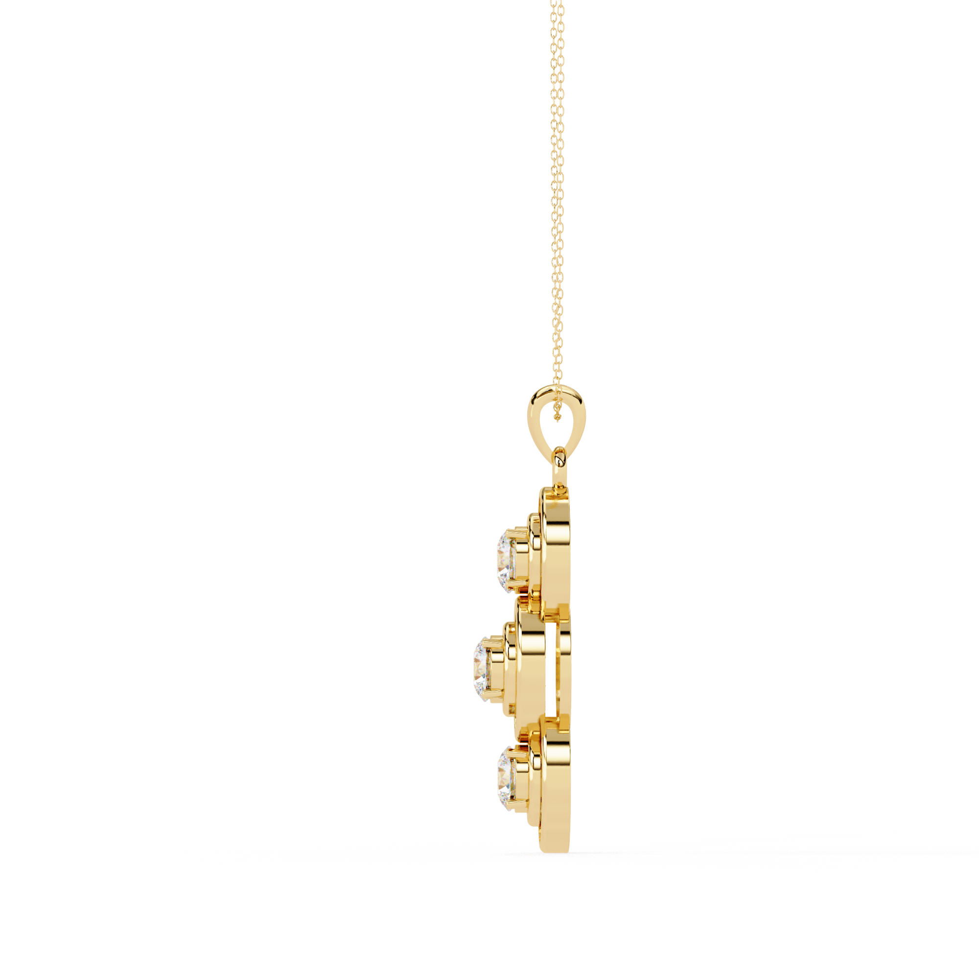 Trinova Diamond Pendant - Blu Jewellery