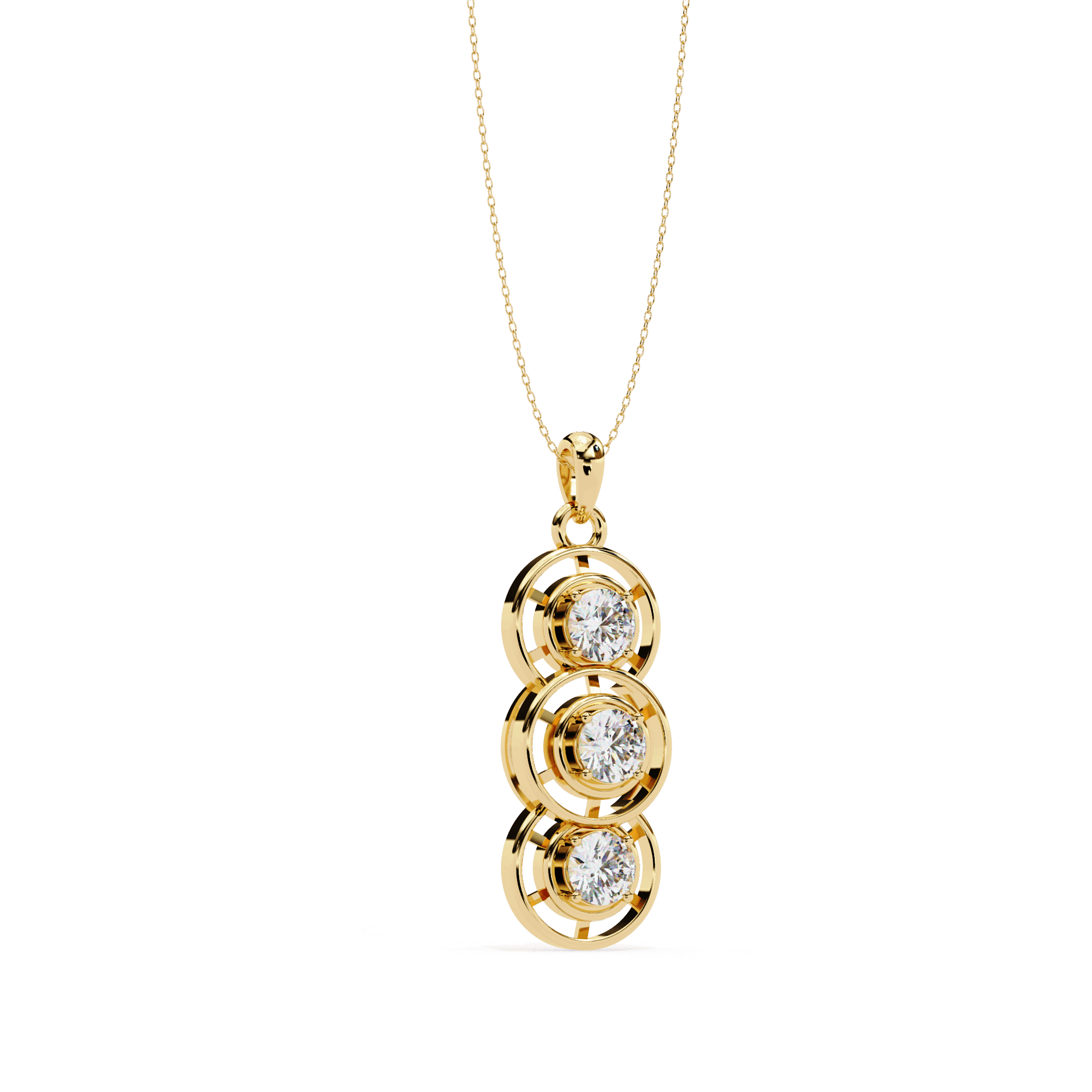 Trinova Diamond Pendant - Blu Jewellery