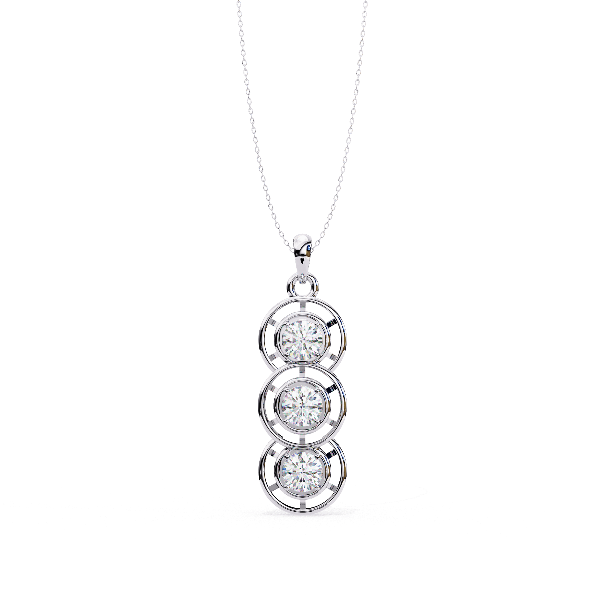 Trinova Diamond Pendant - Blu Jewellery