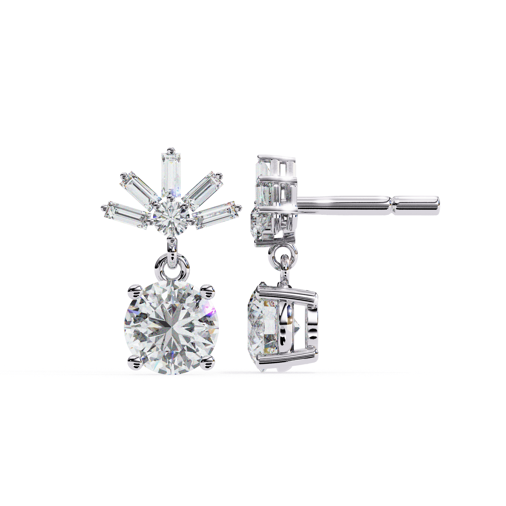 Valora Diamond Earrings - Blu Jewellery