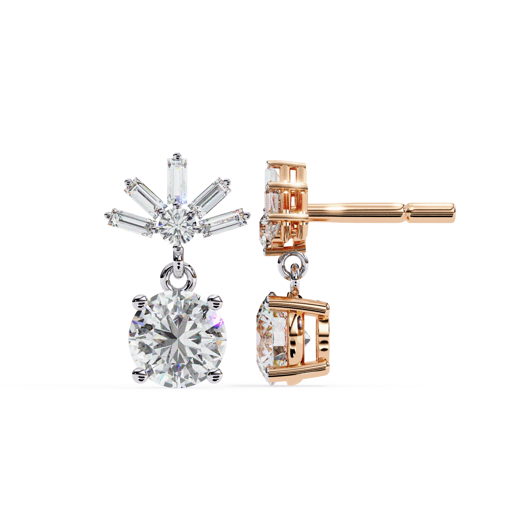 Valora Diamond Earrings - Blu Jewellery