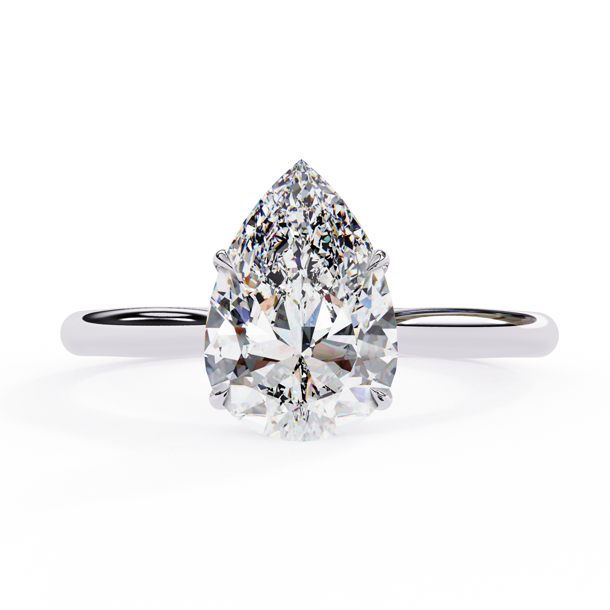 Aurora Pear Diamond Ring