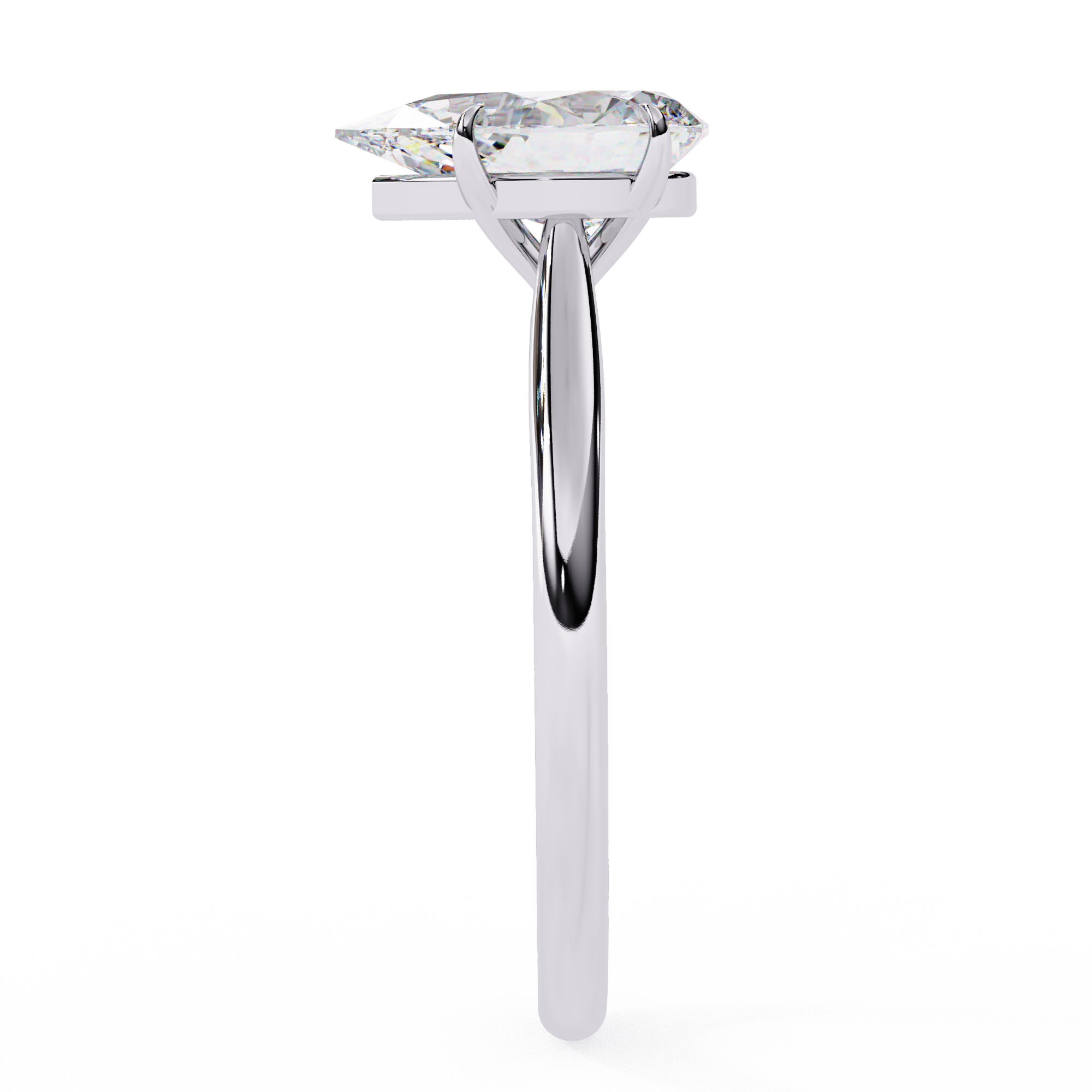 Aurora Pear Diamond Ring