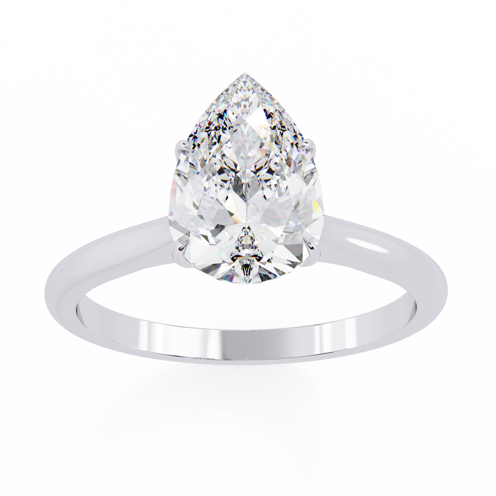 Aurora Pear Diamond Ring
