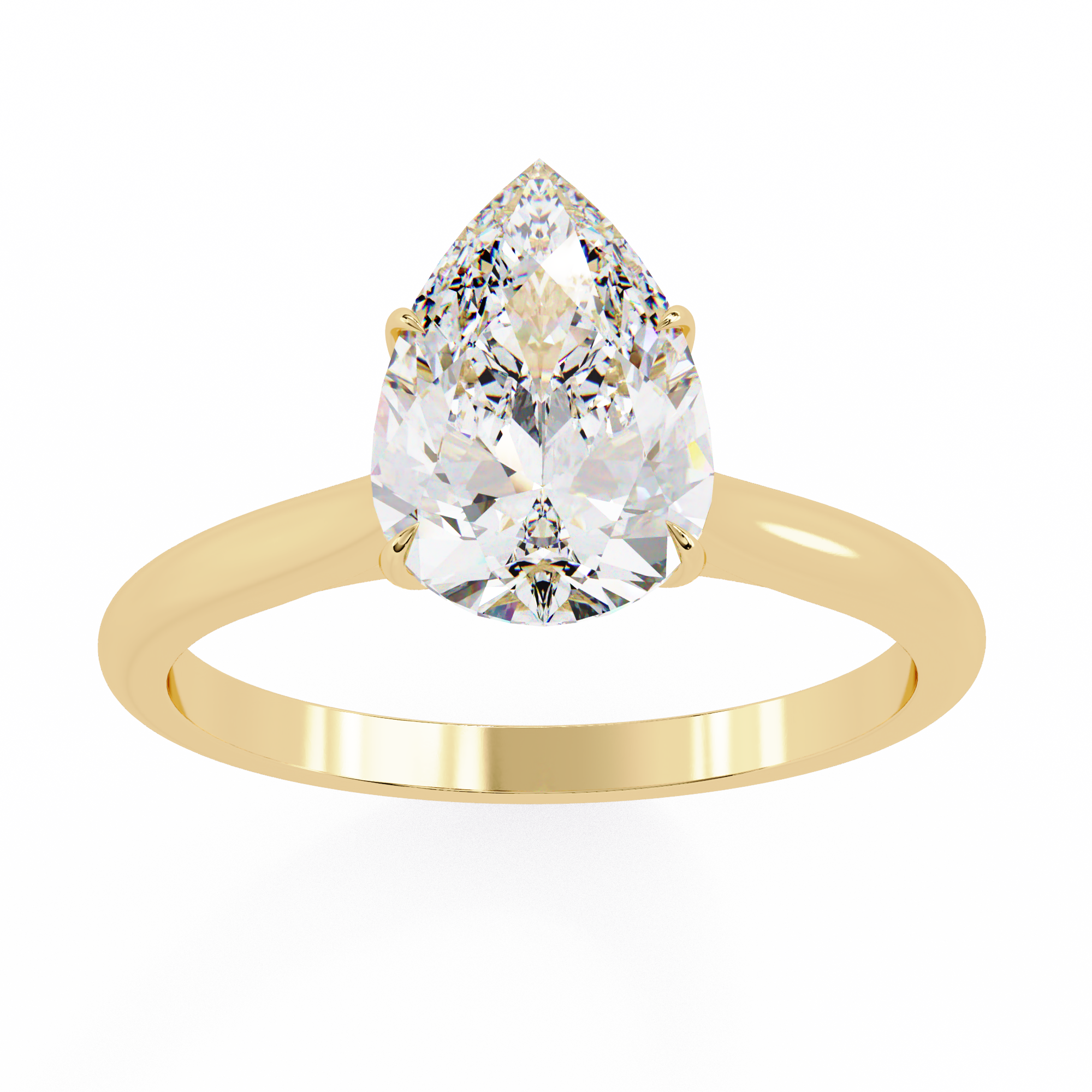 Aurora Pear Diamond Ring