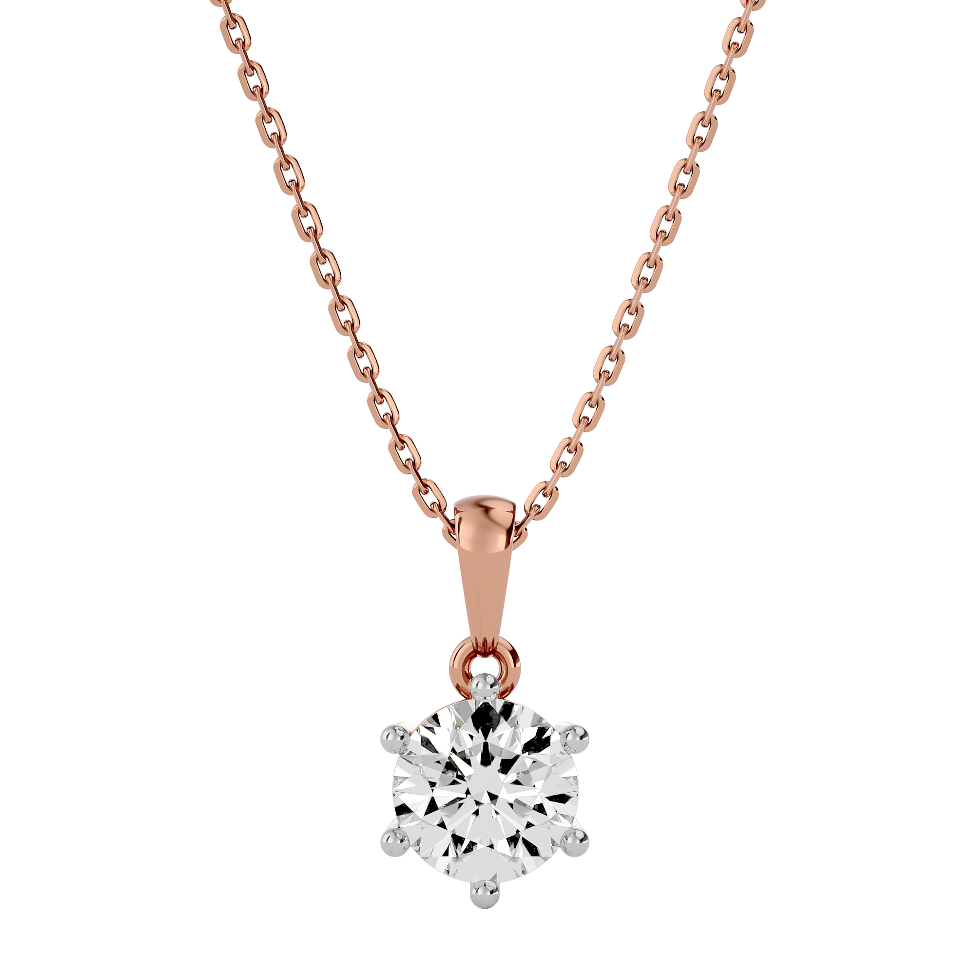Circle of Light Solitaire Pendant