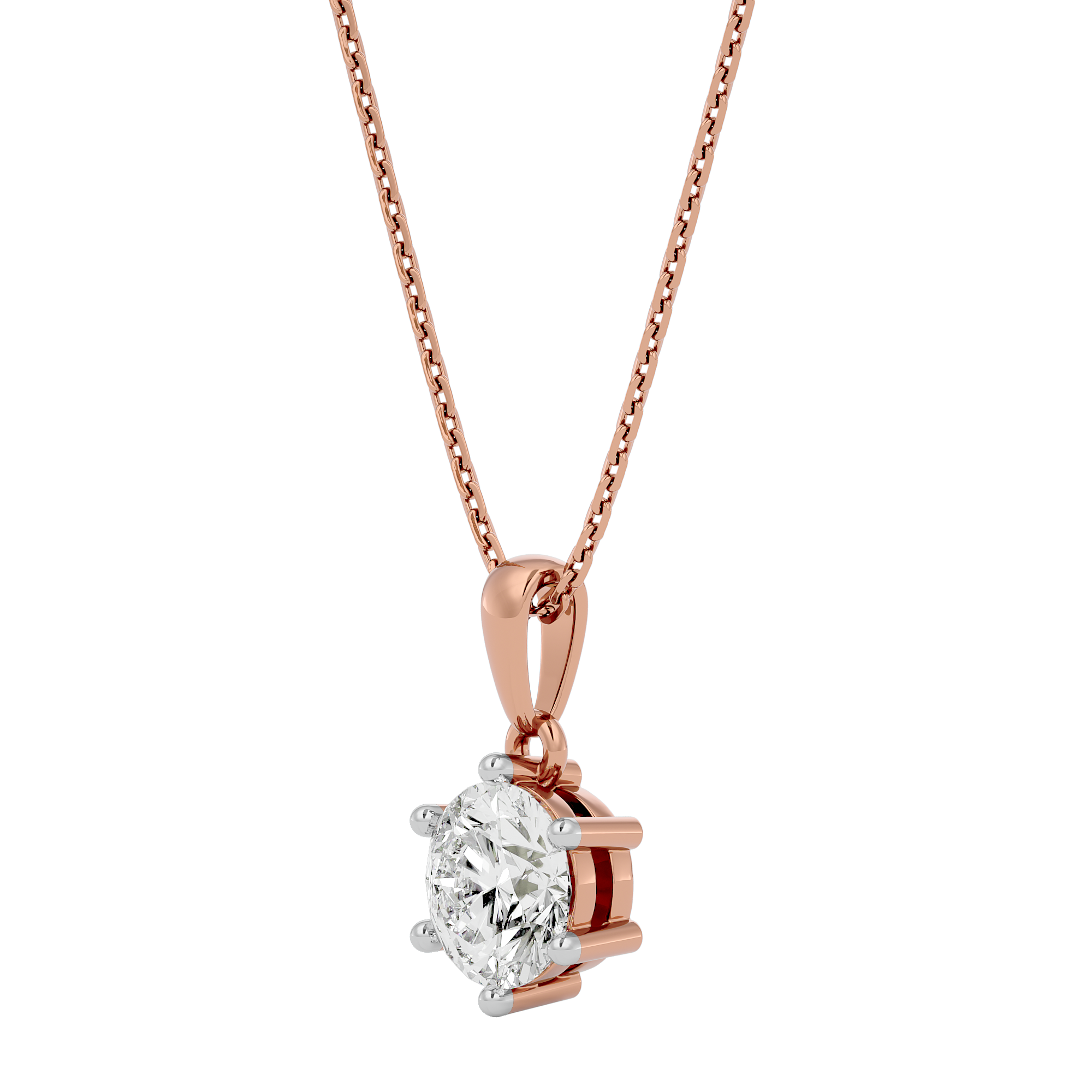 Circle of Light Solitaire Pendant
