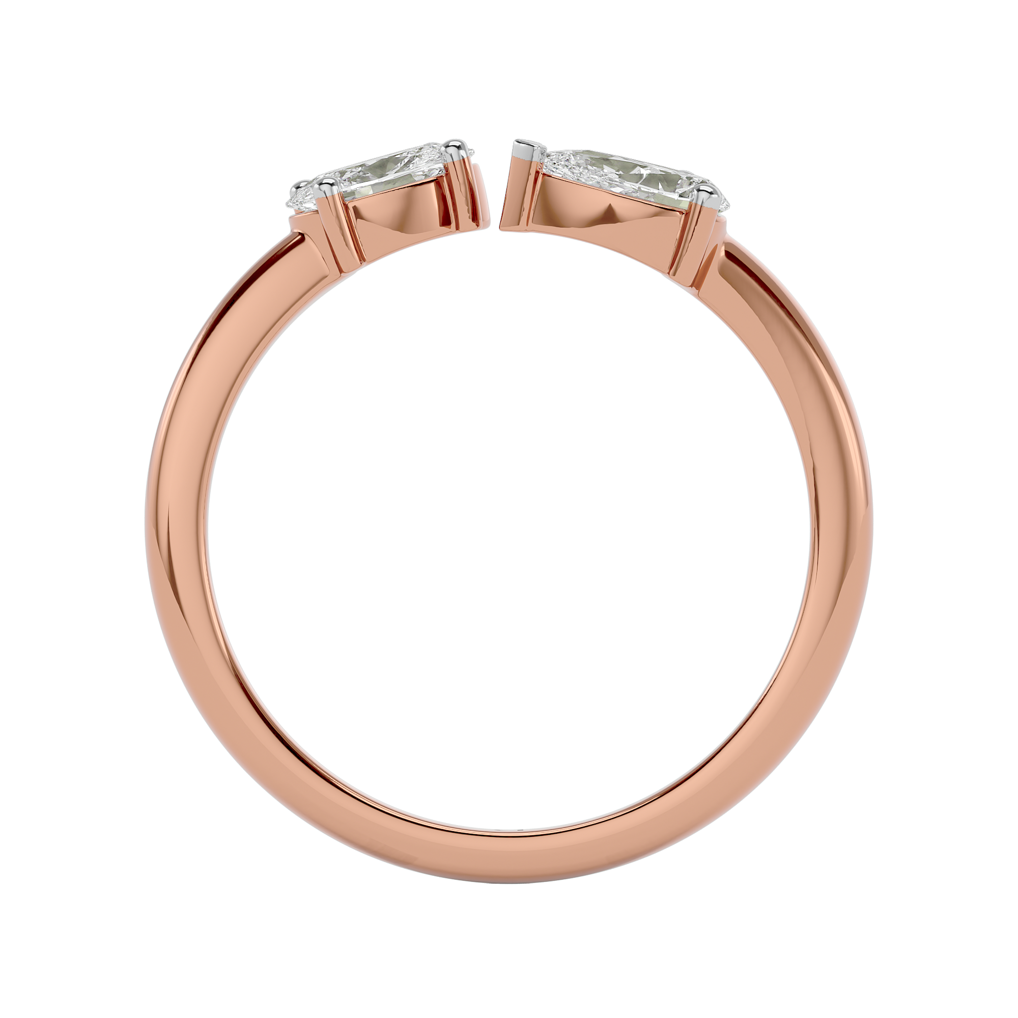 Twin Radiance Solitaire Diamond Ring
