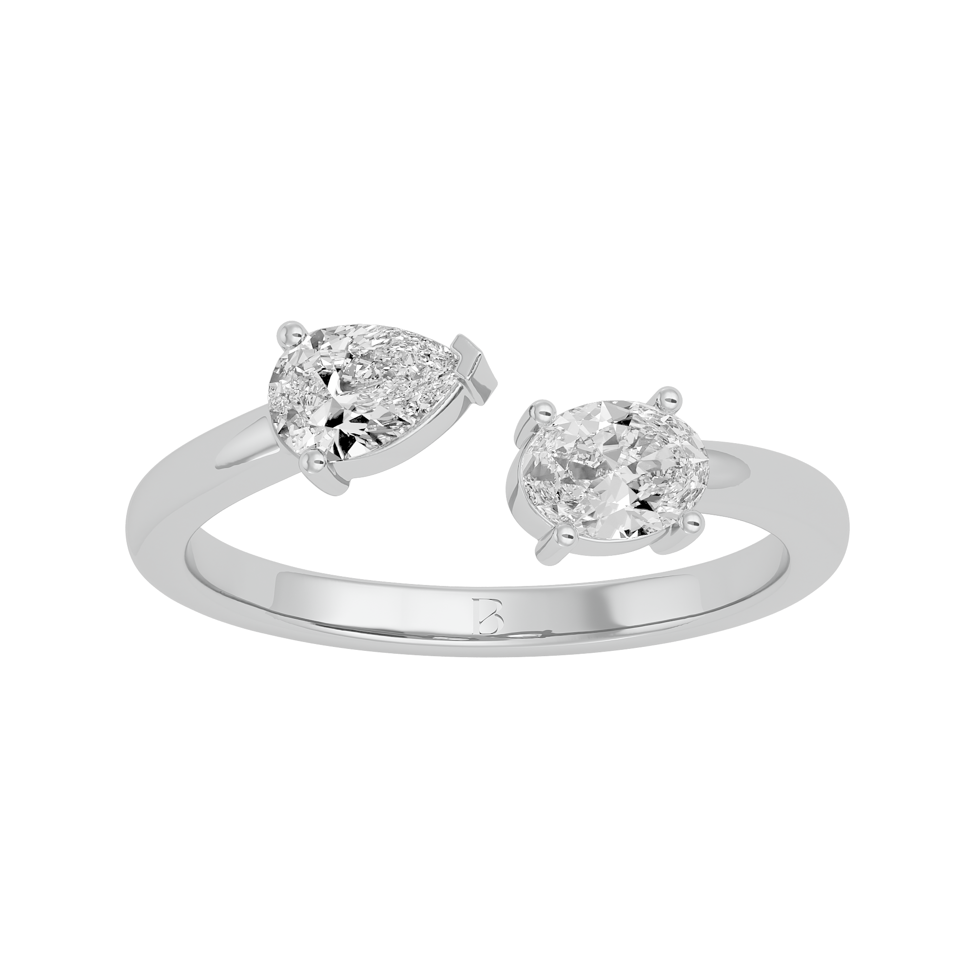 Twin Radiance Solitaire Diamond Ring