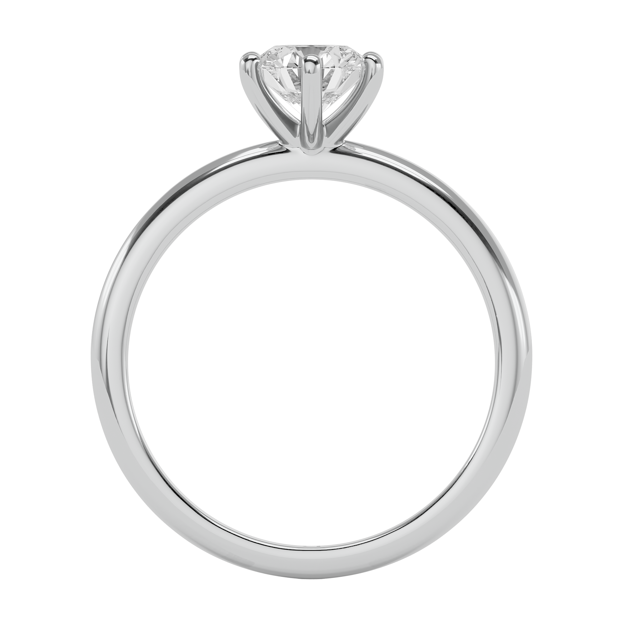 Radiant Eternity Solitaire Diamond Ring