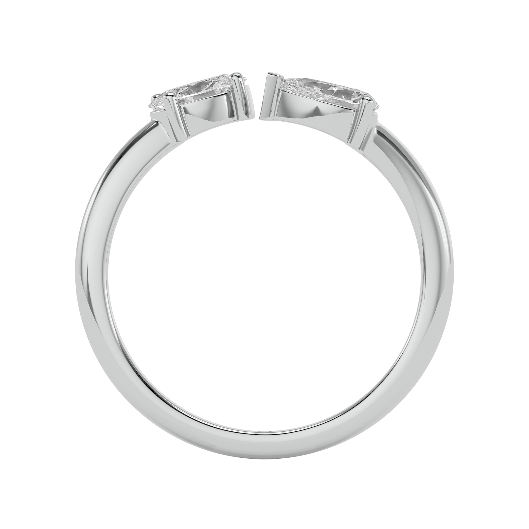 Twin Radiance Solitaire Diamond Ring