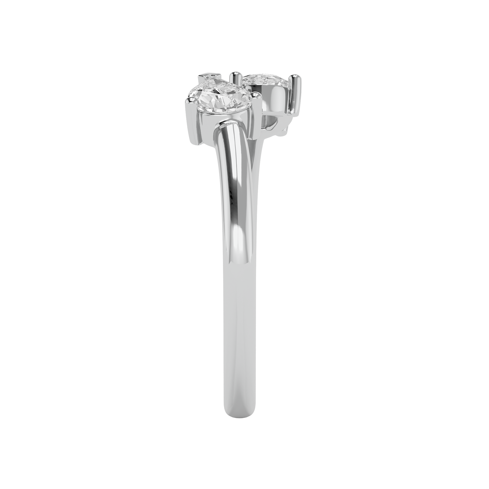 Twin Radiance Solitaire Diamond Ring