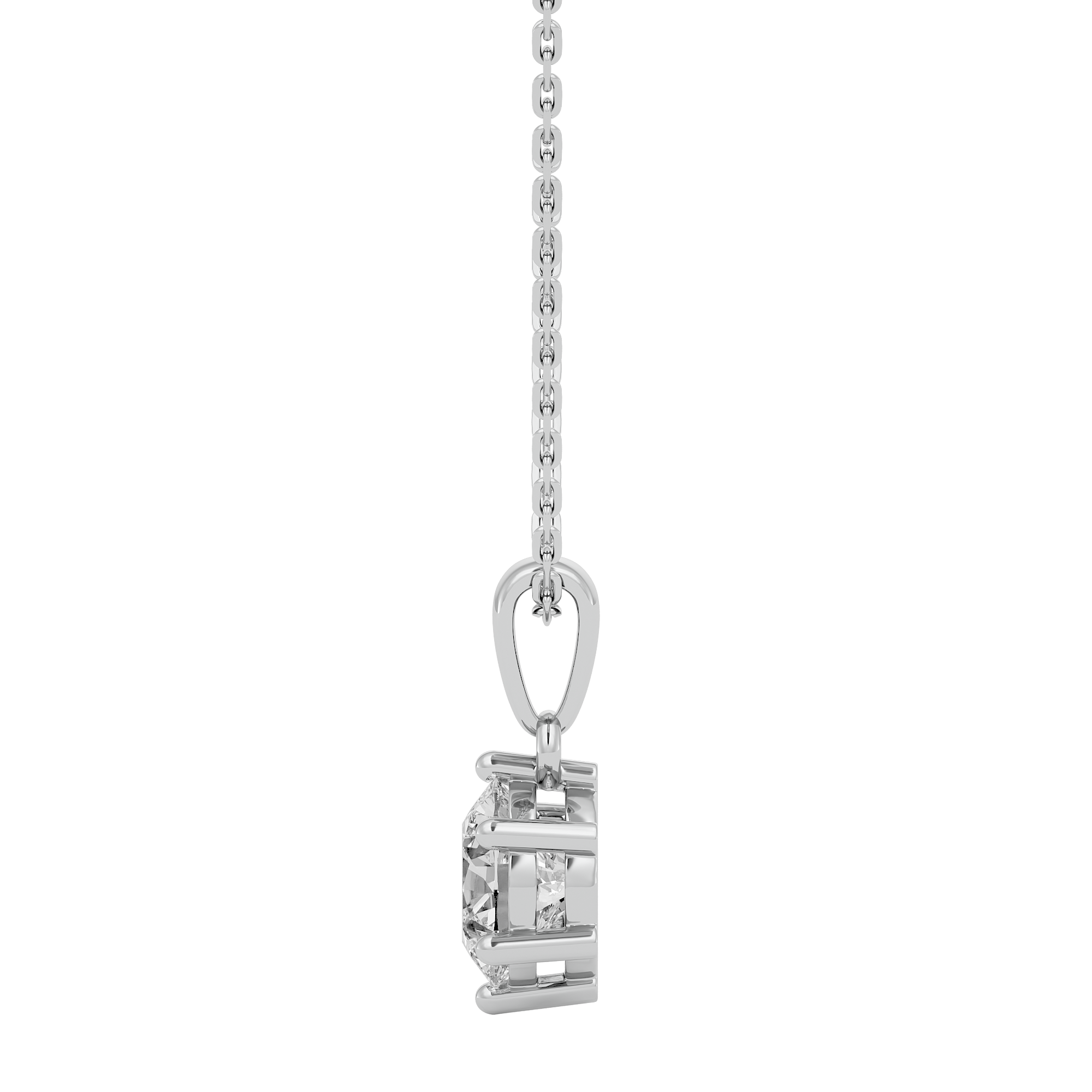 Circle of Light Solitaire Pendant