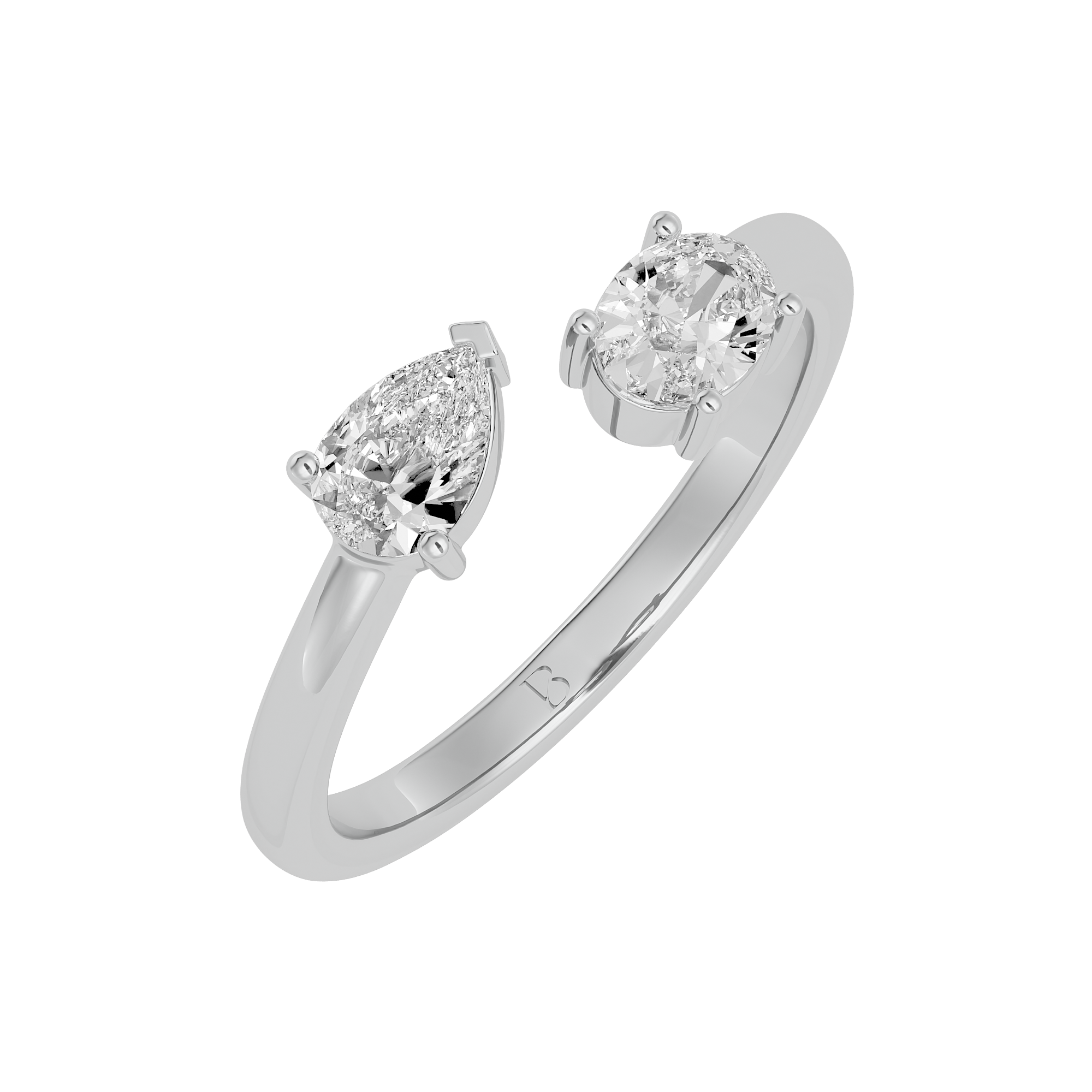 Twin Radiance Solitaire Diamond Ring