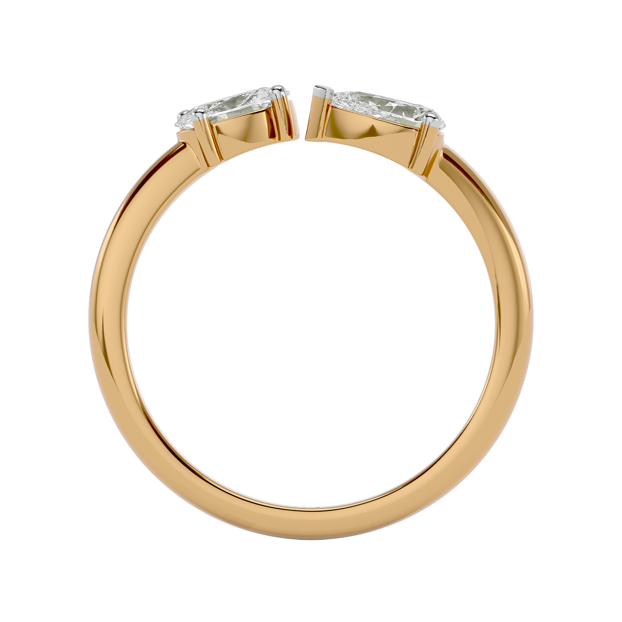 Twin Radiance Solitaire Diamond Ring