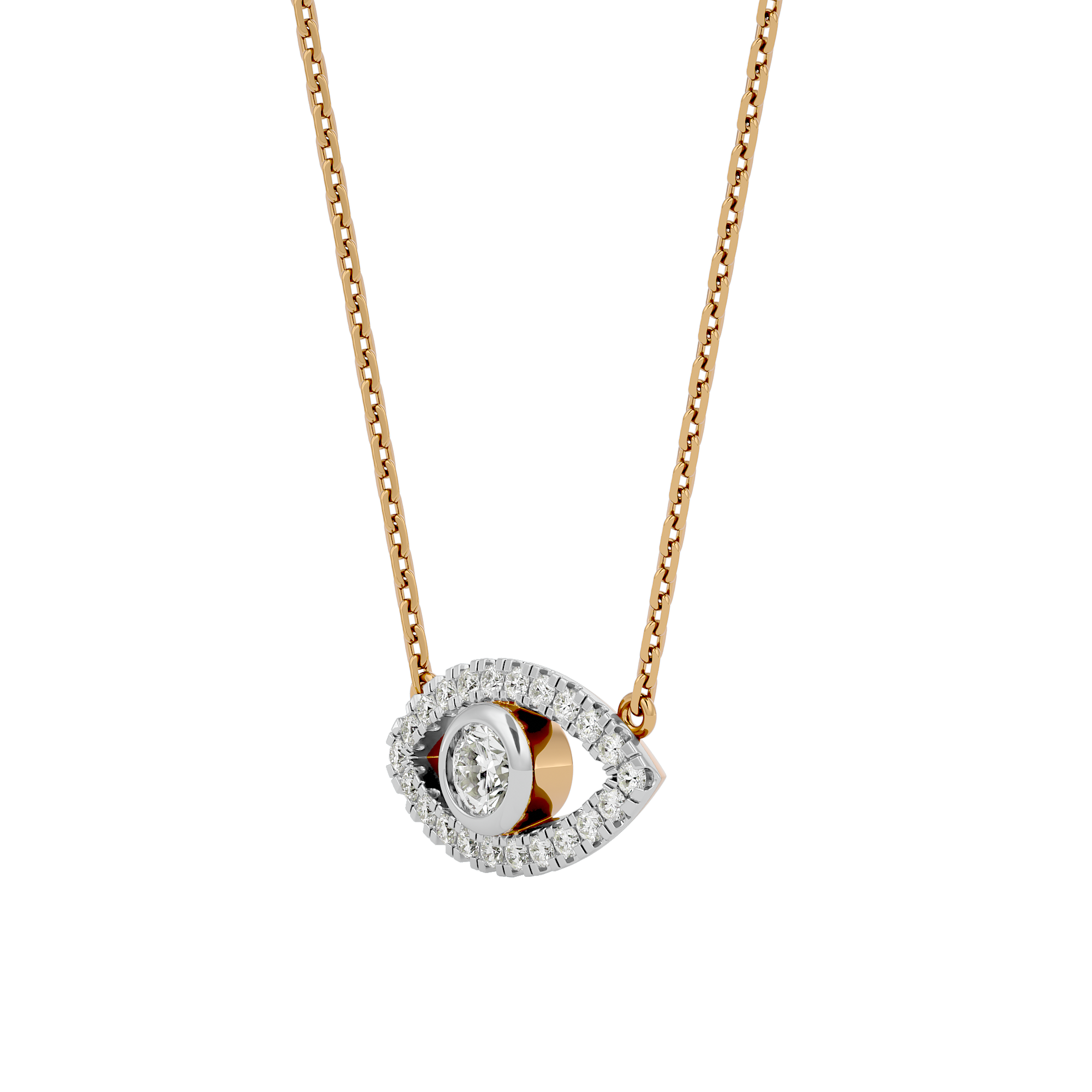 Evil Eye Solitaire Pendant