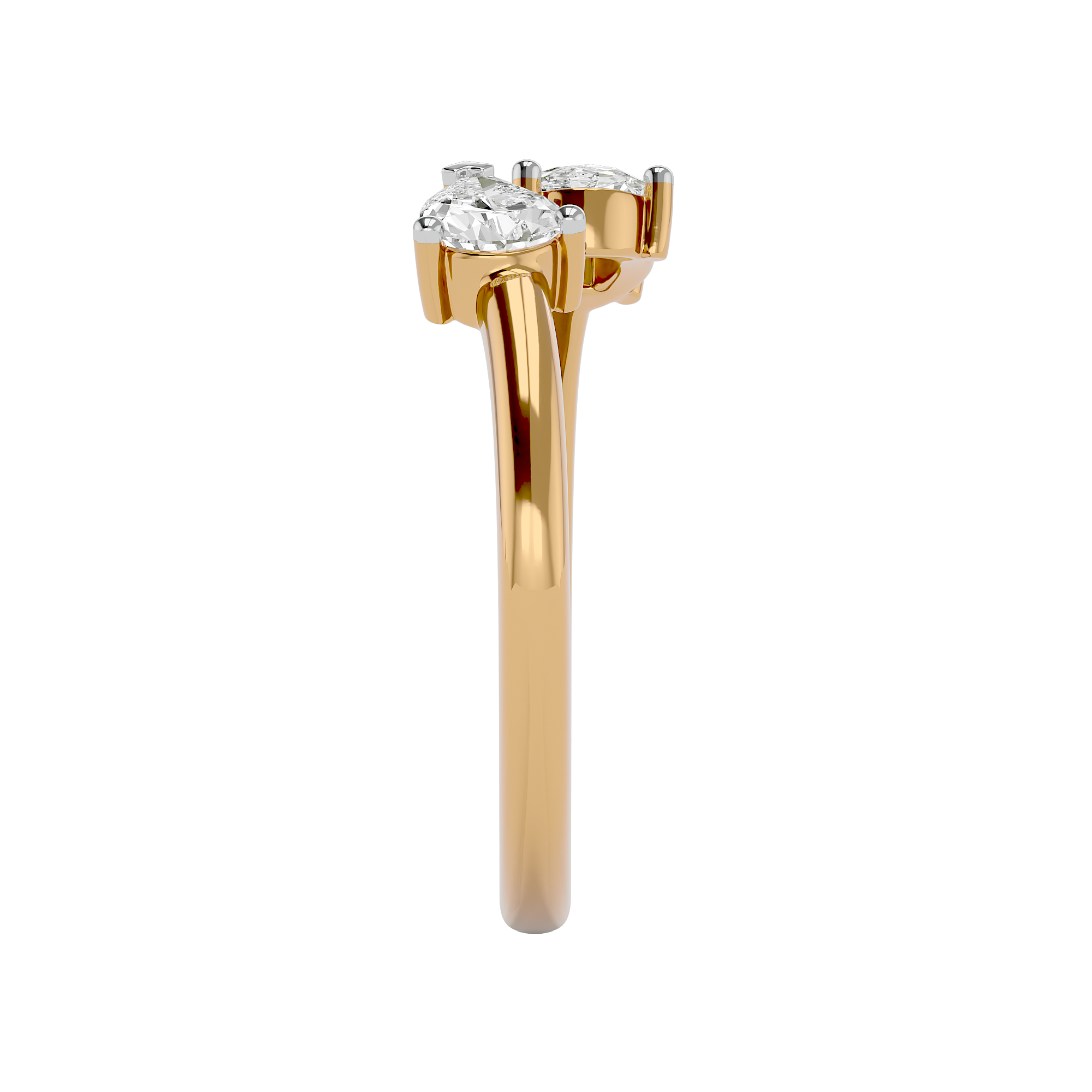 Twin Radiance Solitaire Diamond Ring