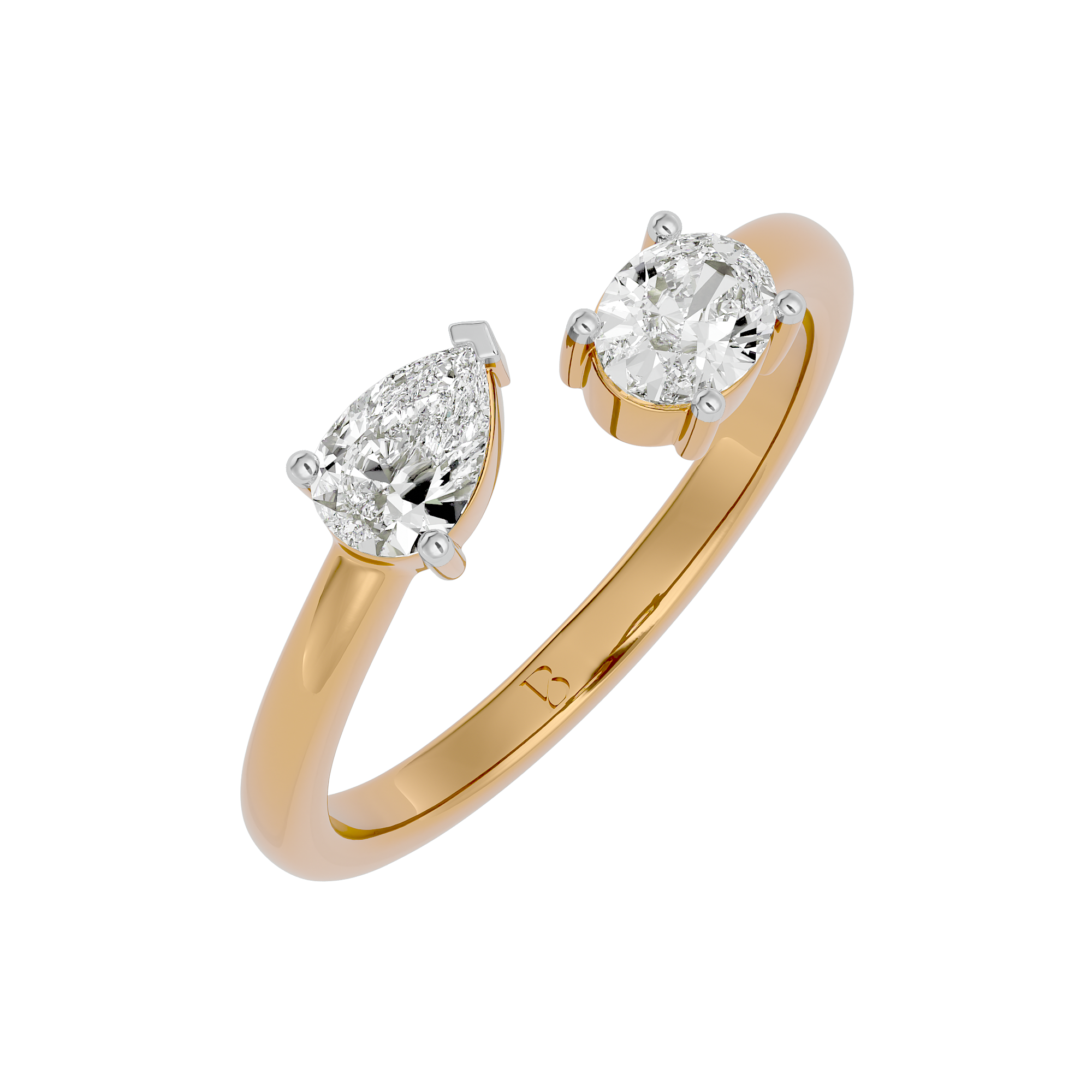 Twin Radiance Solitaire Diamond Ring