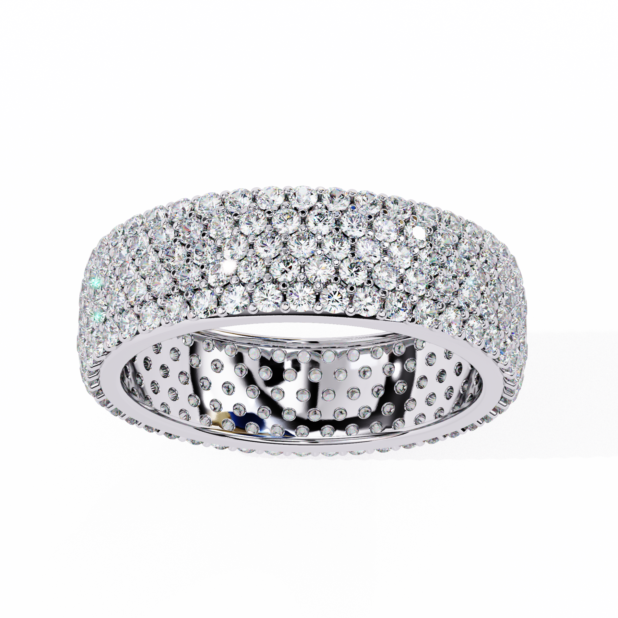 Grand Round Diamond Statement Ring