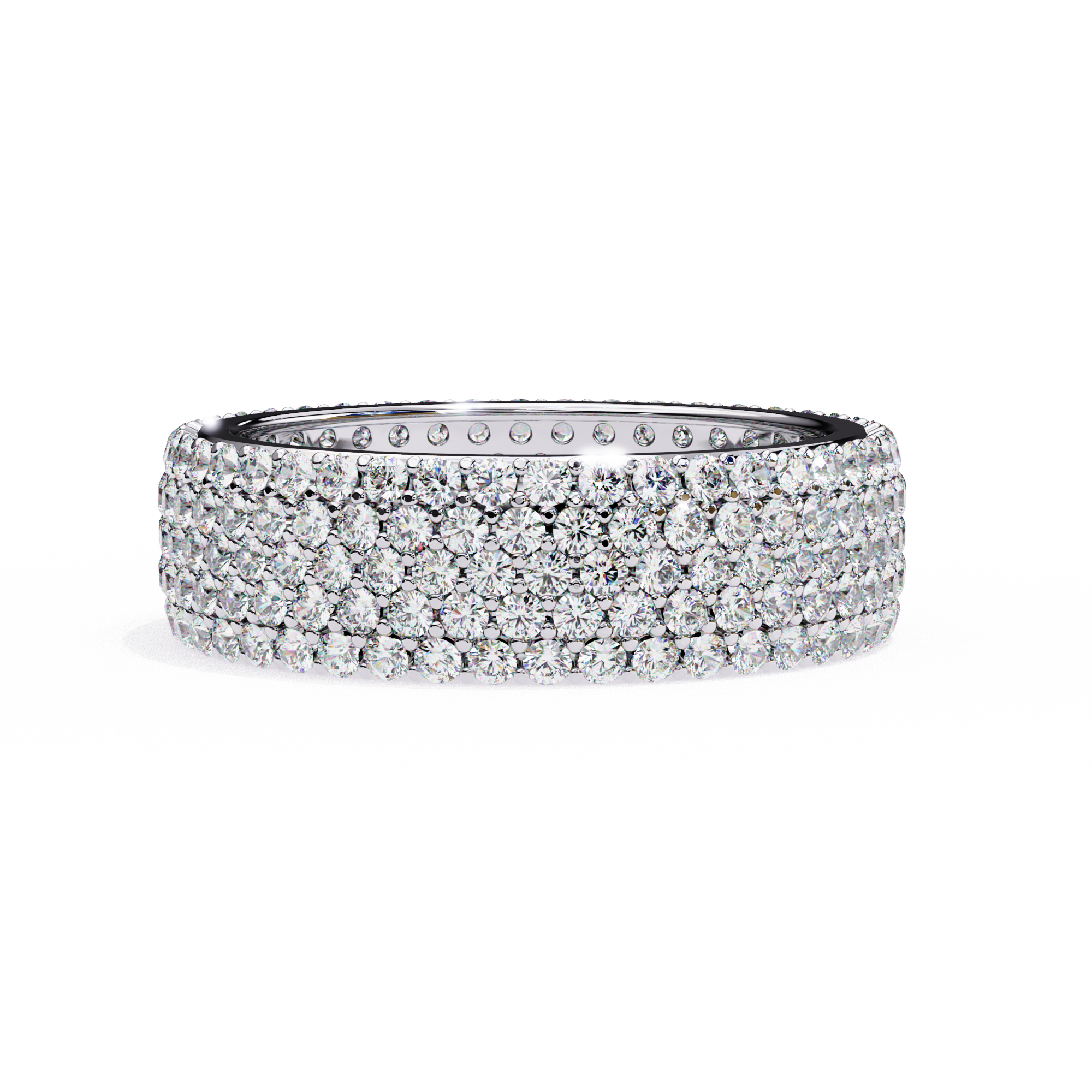 Grand Round Diamond Statement Ring