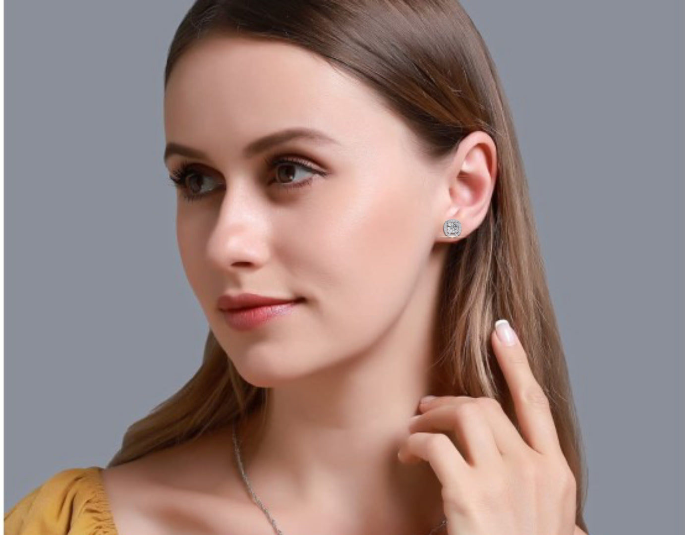 Verona Oval Diamond Earrings