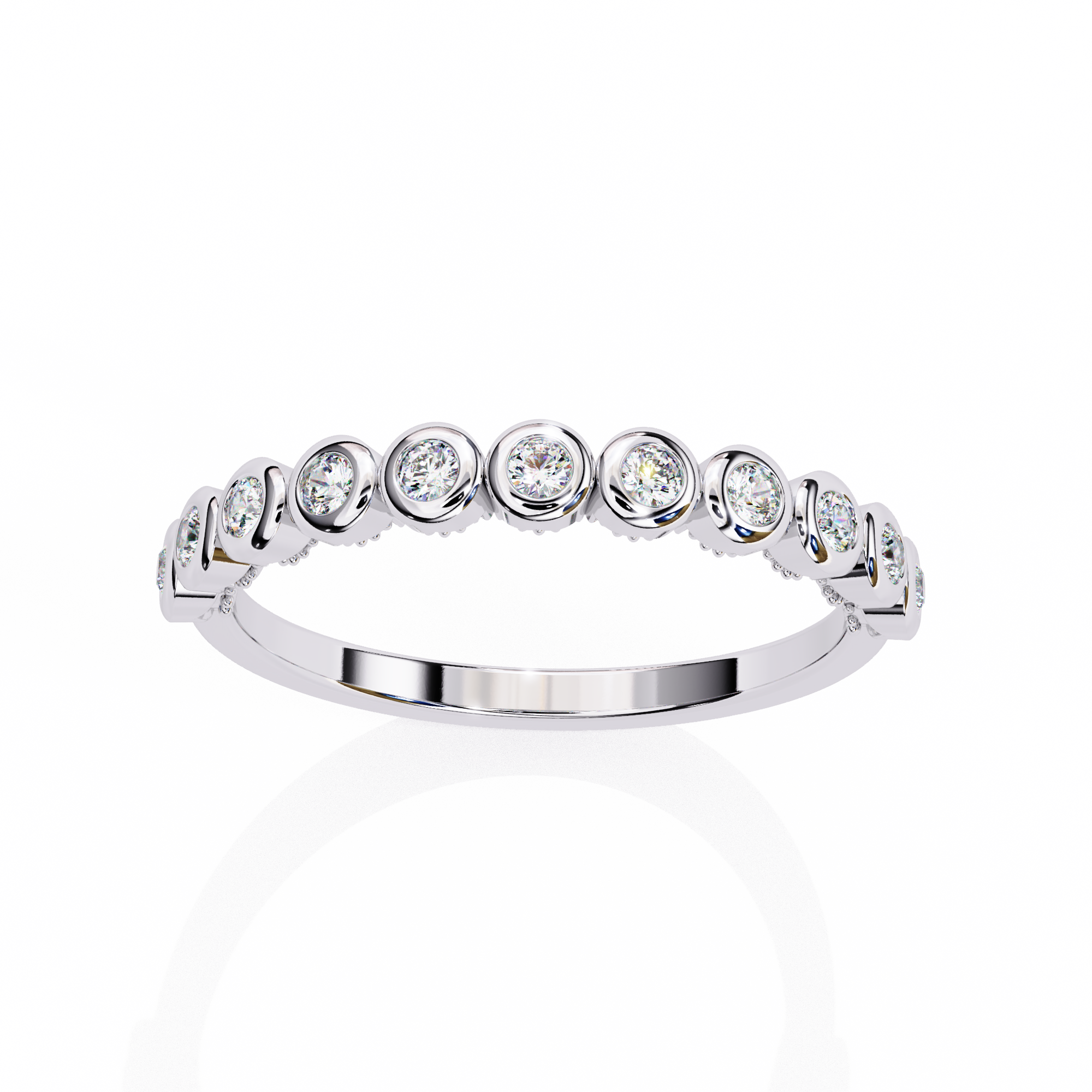 Radiant Round Diamond Eternity Ring