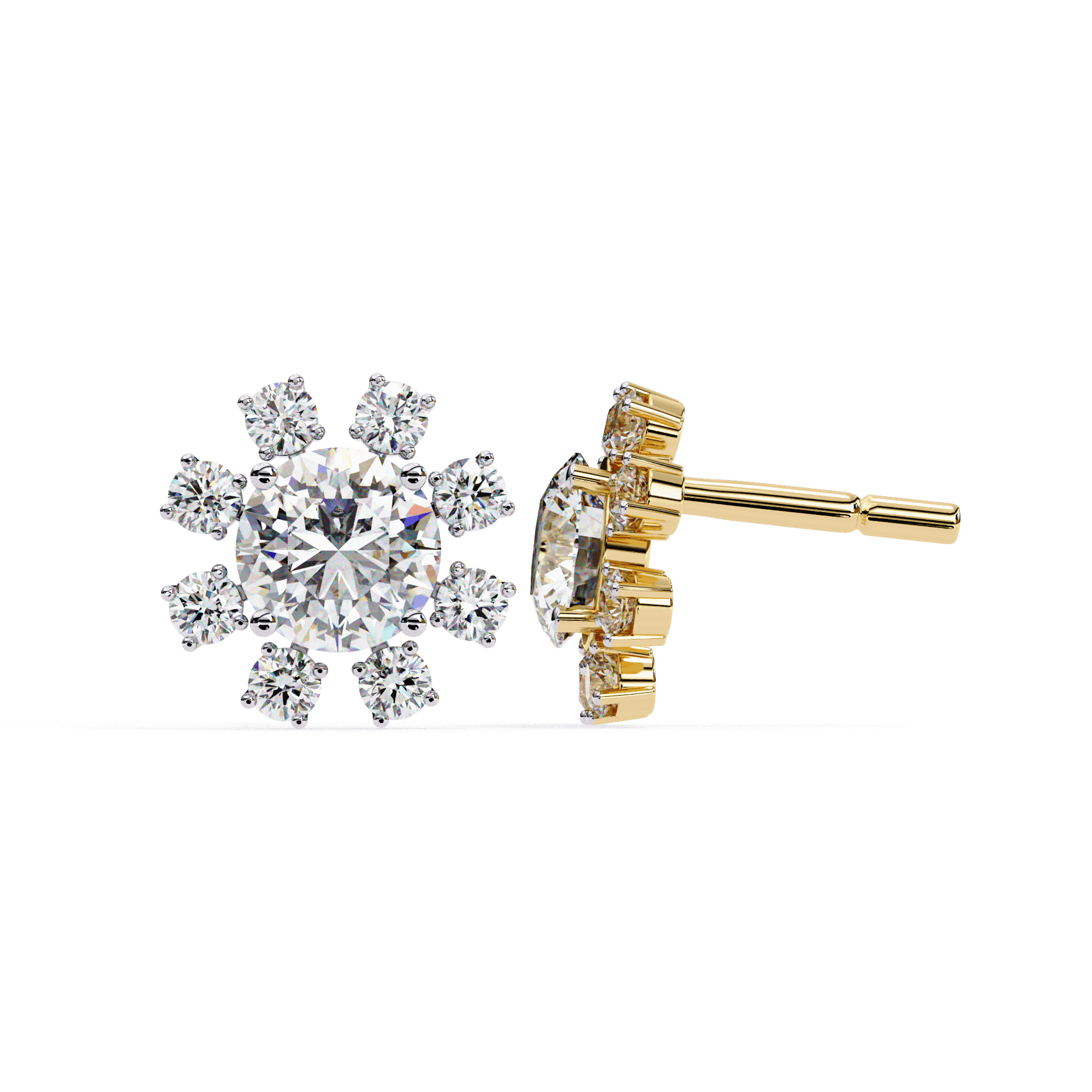 Emilia Round Diamond Earrings