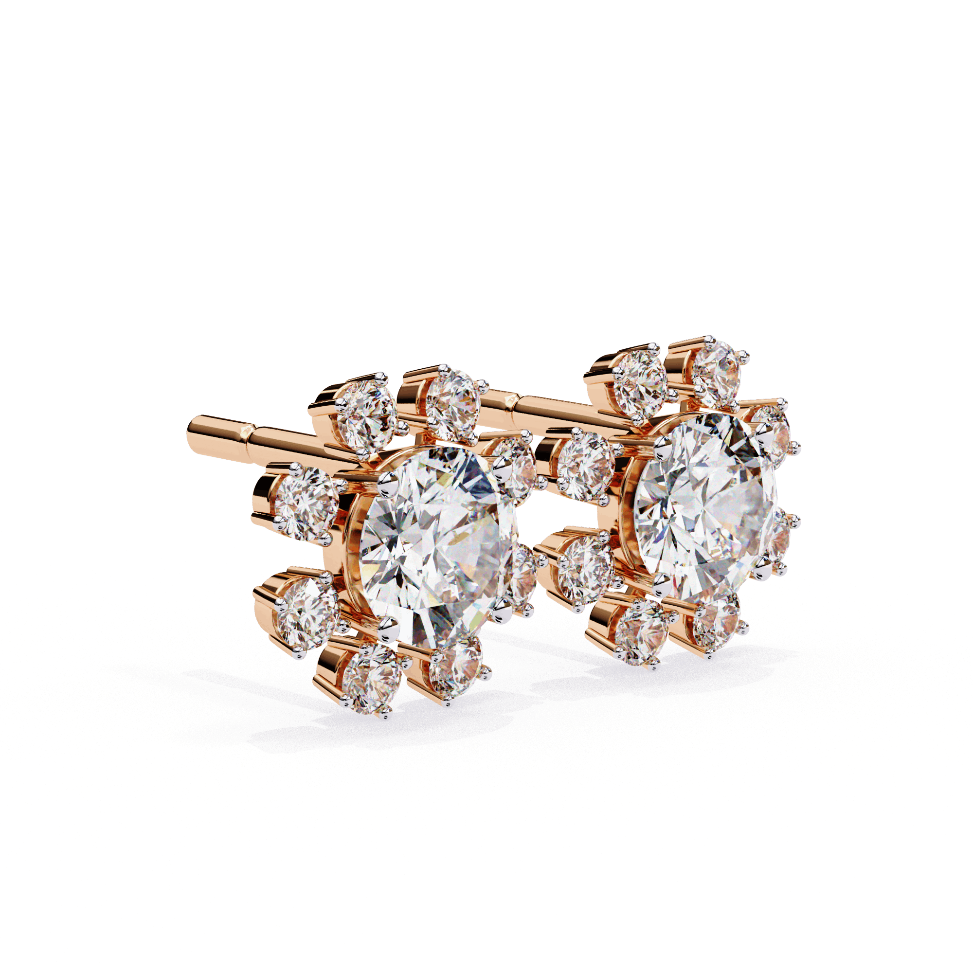 Emilia Round Diamond Earrings