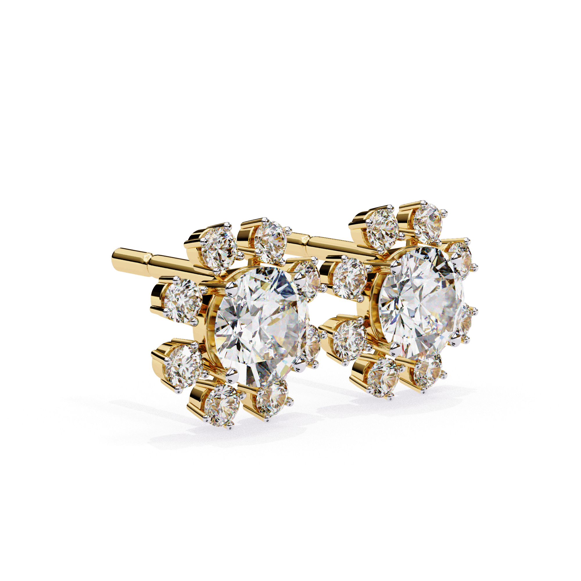Emilia Round Diamond Earrings