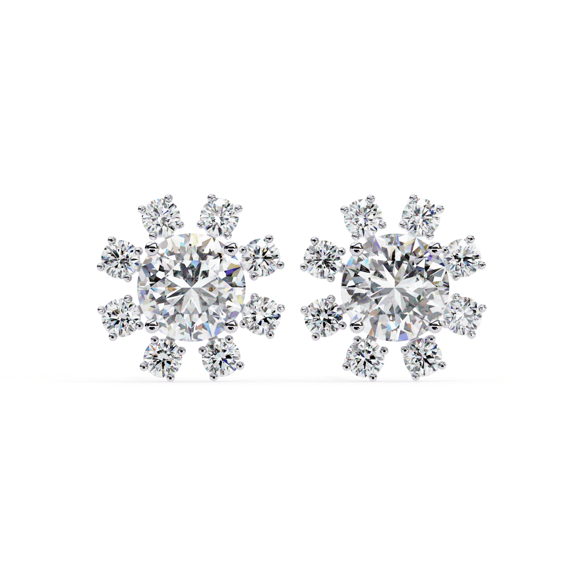 Emilia Round Diamond Earrings