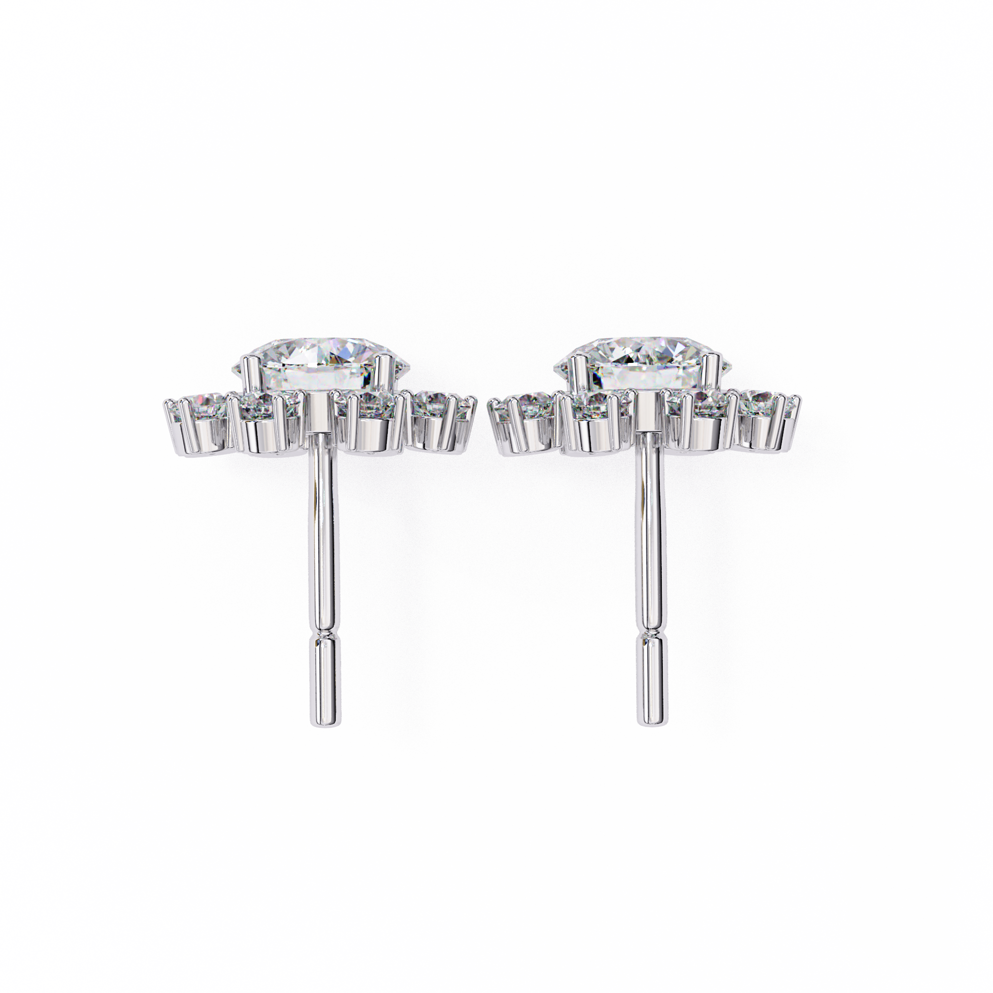 Emilia Round Diamond Earrings