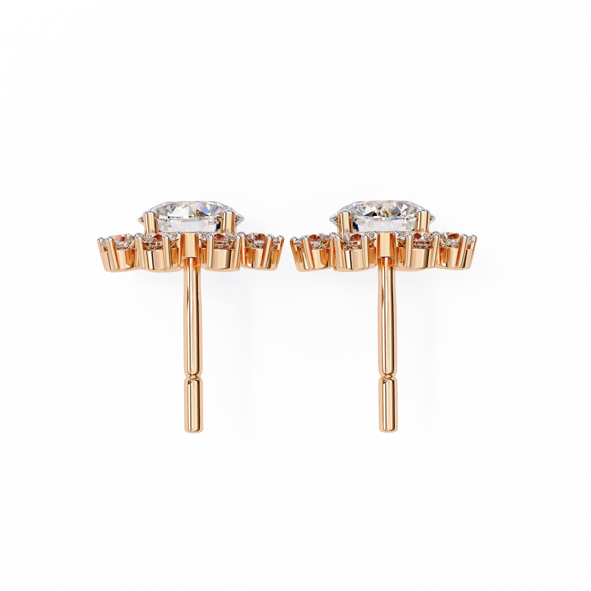 Emilia Round Diamond Earrings