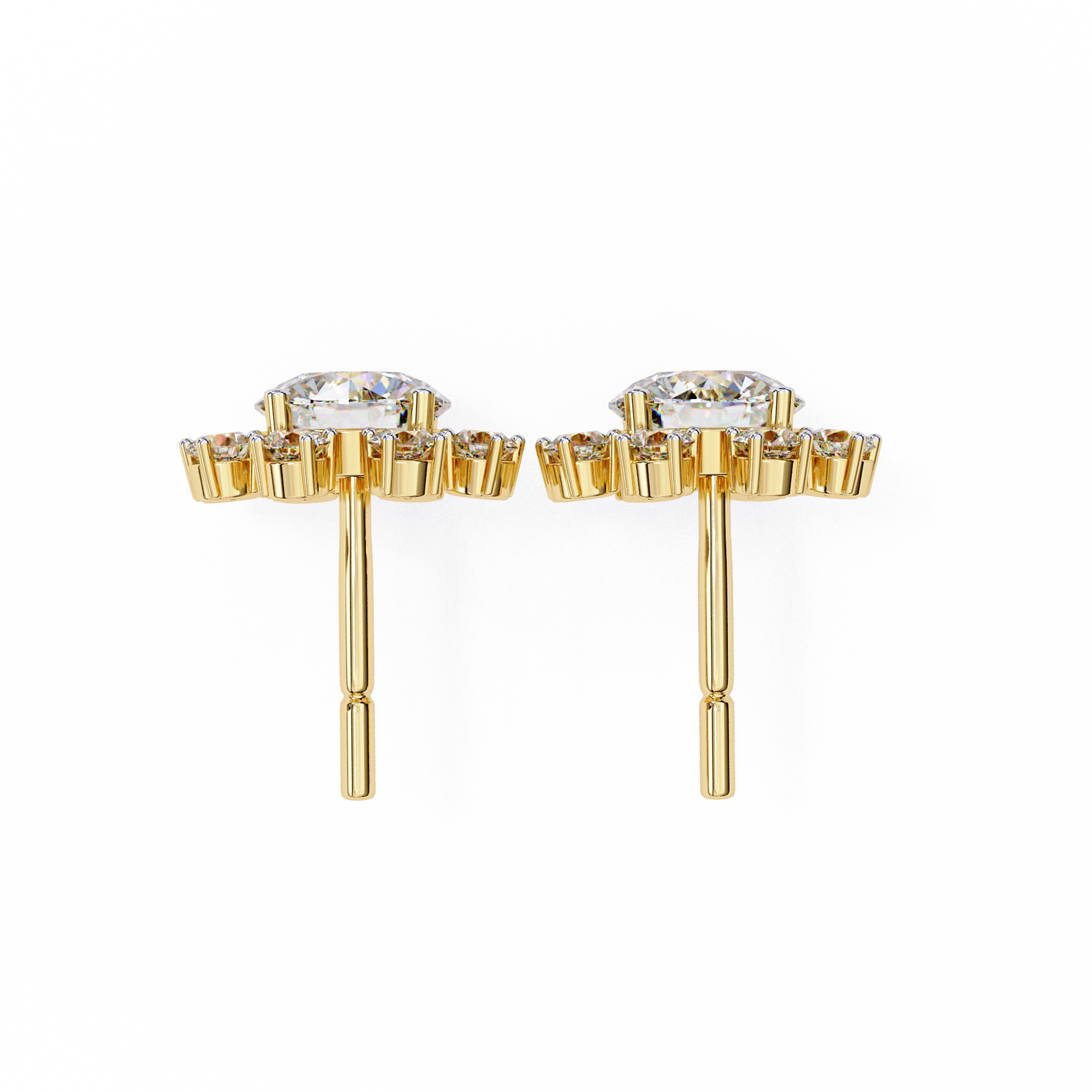 Emilia Round Diamond Earrings