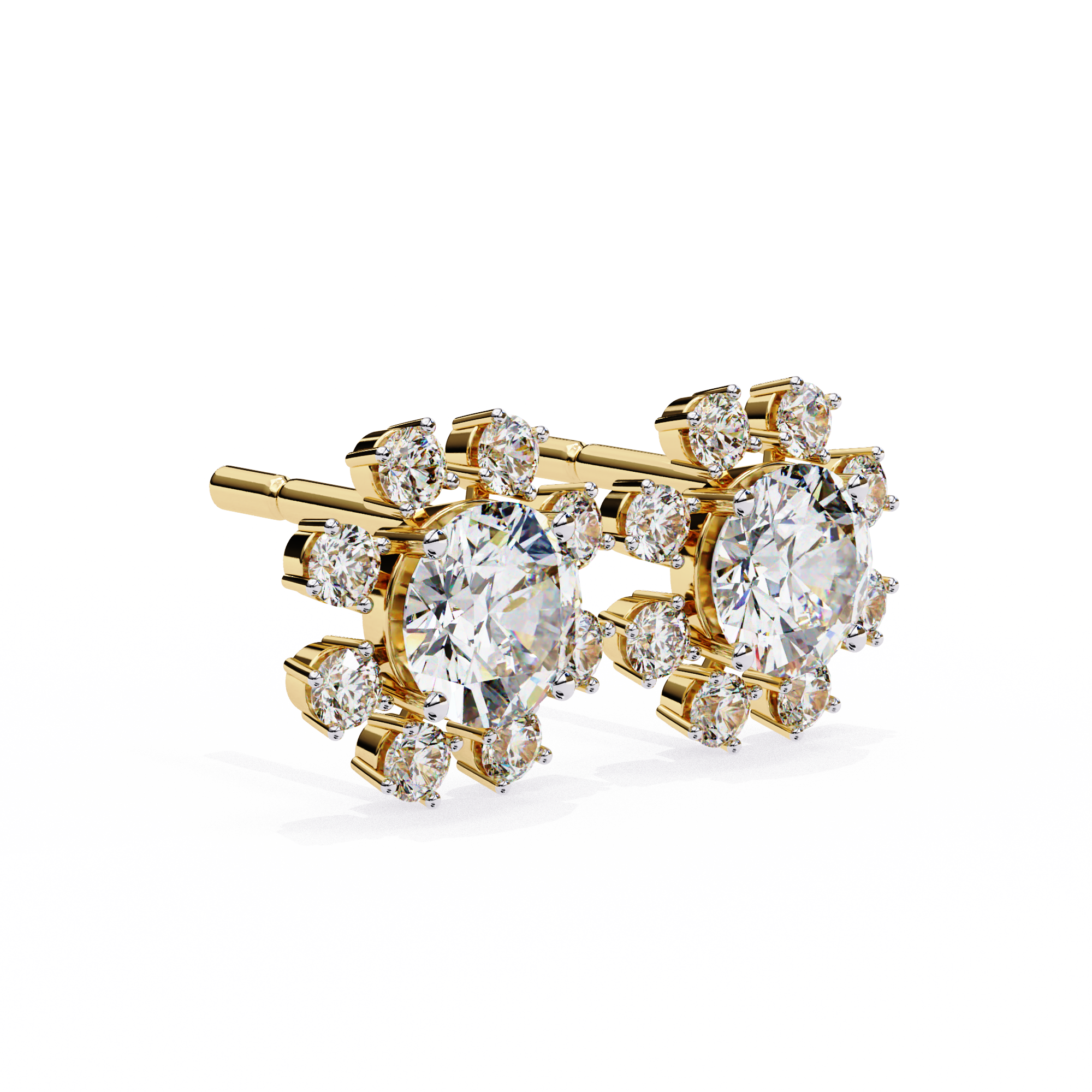 Emilia Round Diamond Earrings