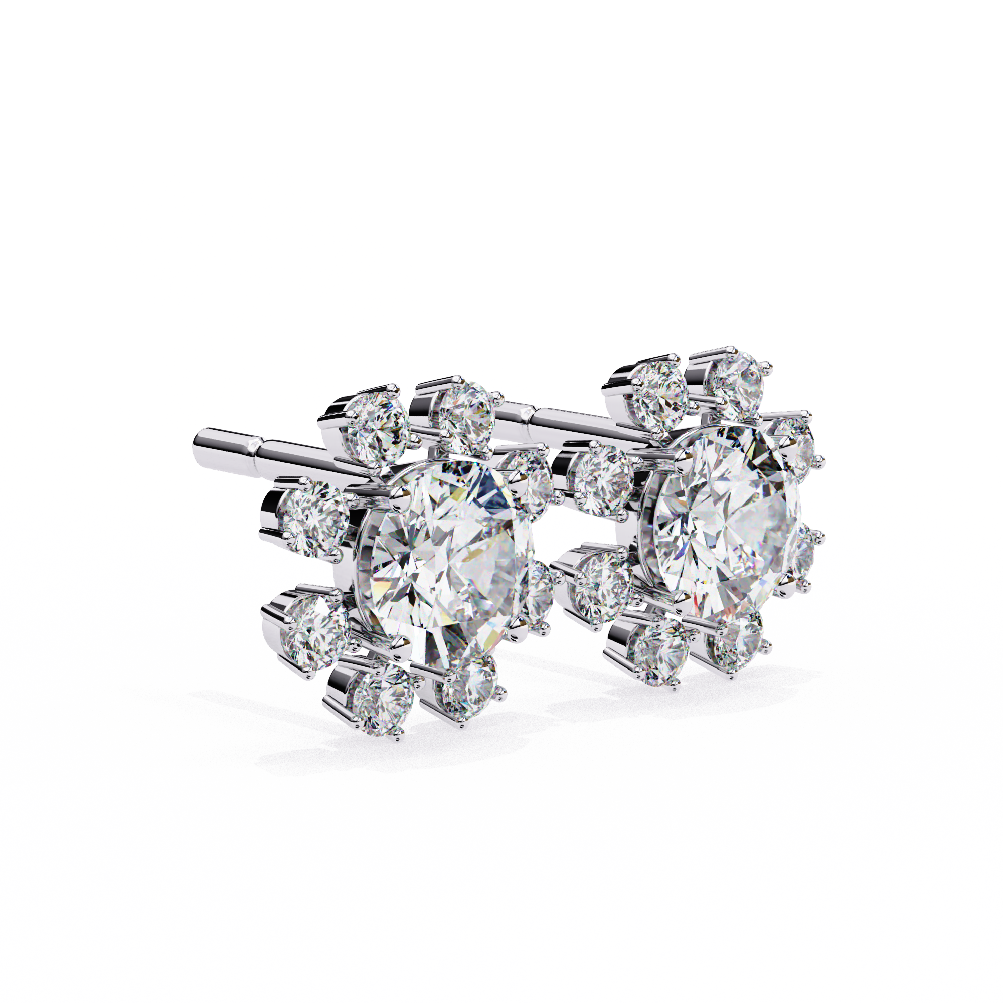 Emilia Round Diamond Earrings