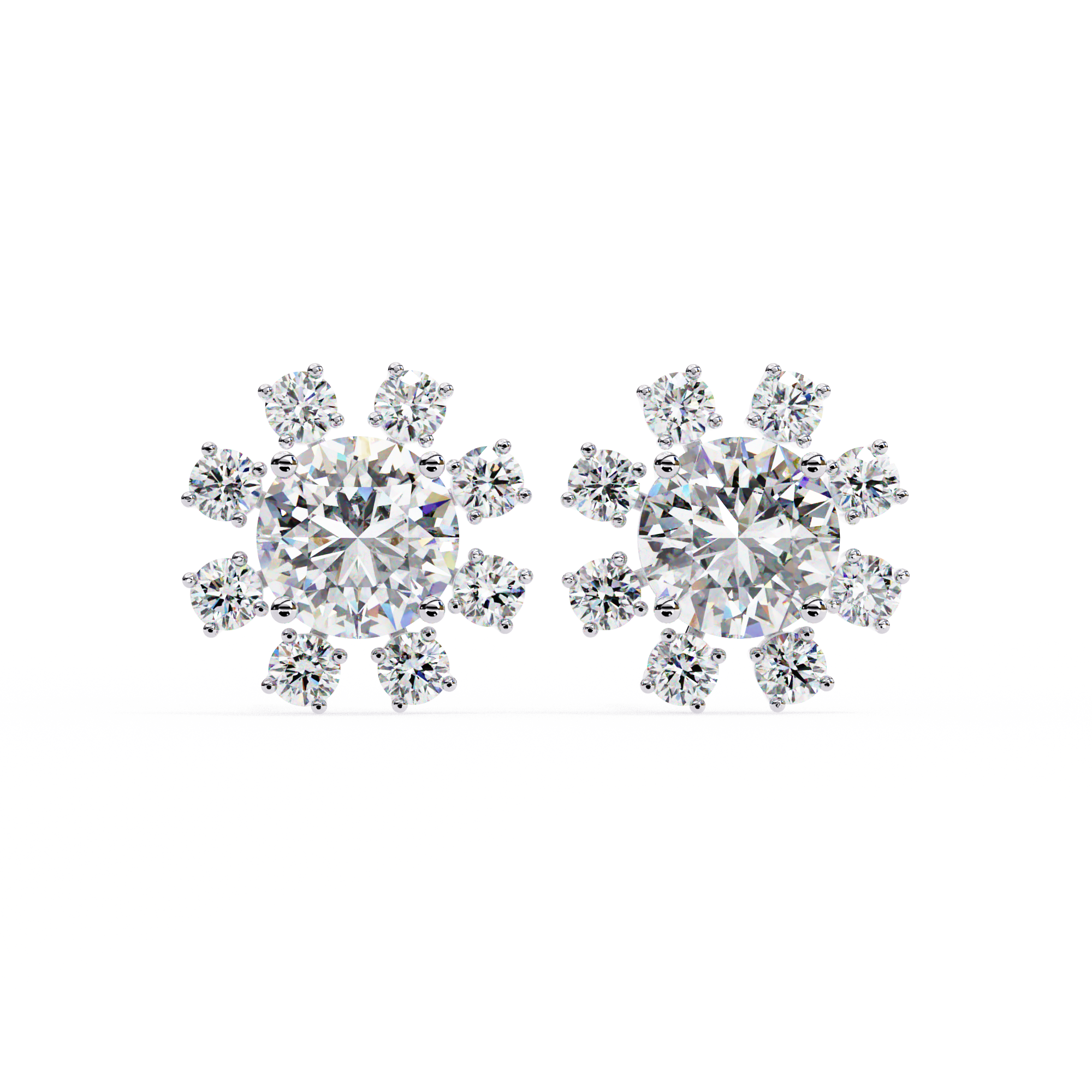 Emilia Round Diamond Earrings