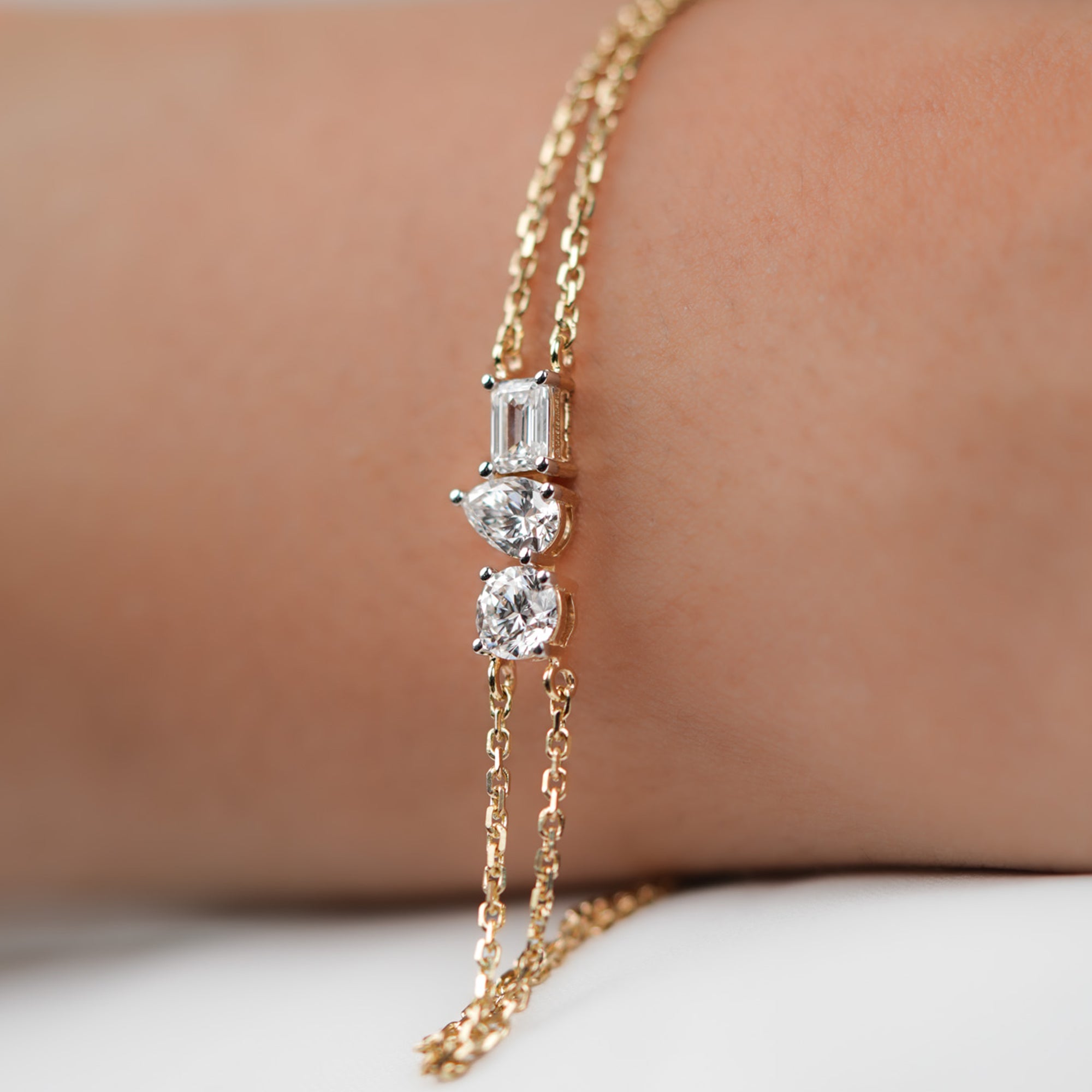 Starlit Brilliance Diamond Bracelet