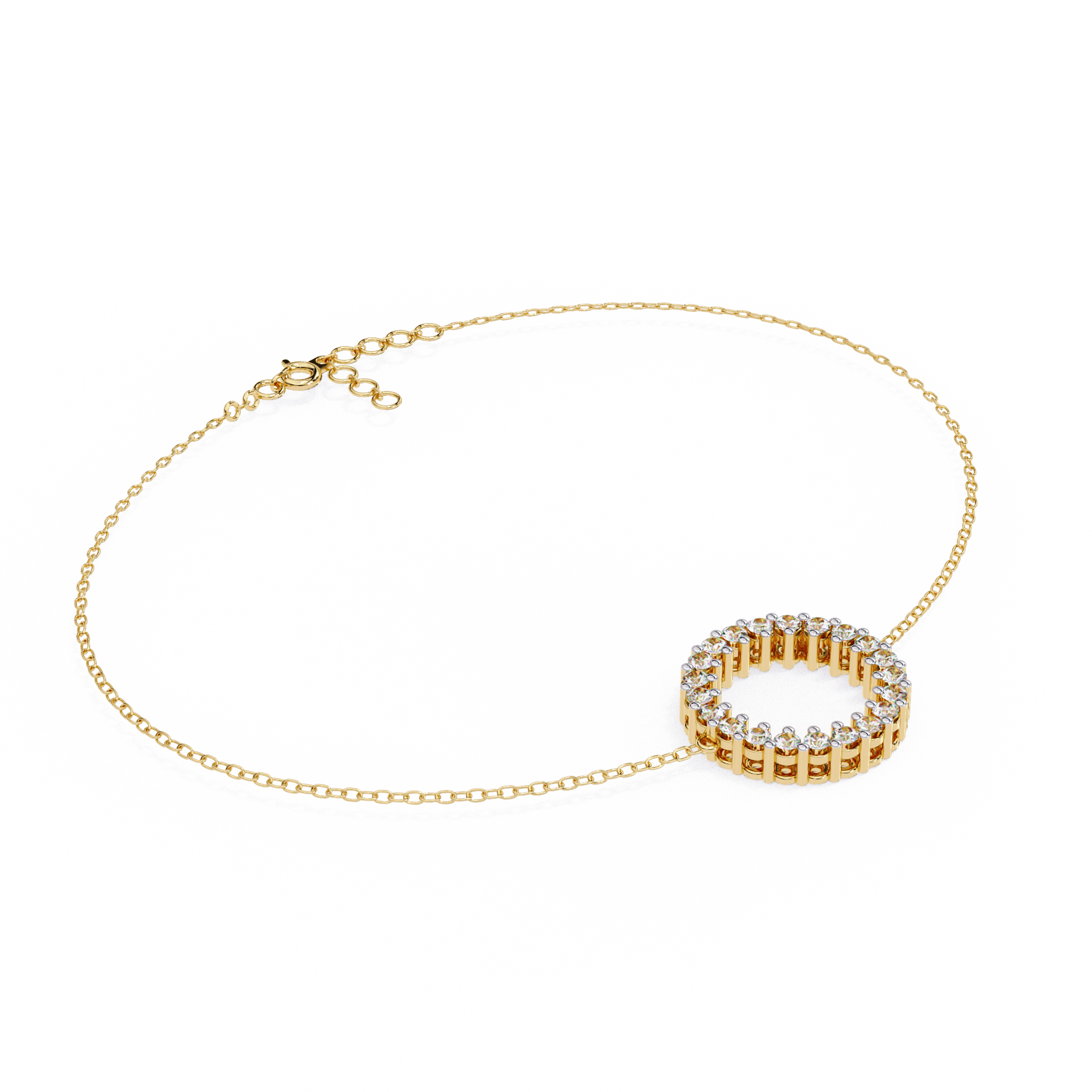 Eternal Bond Round Diamond Friendship Bracelet
