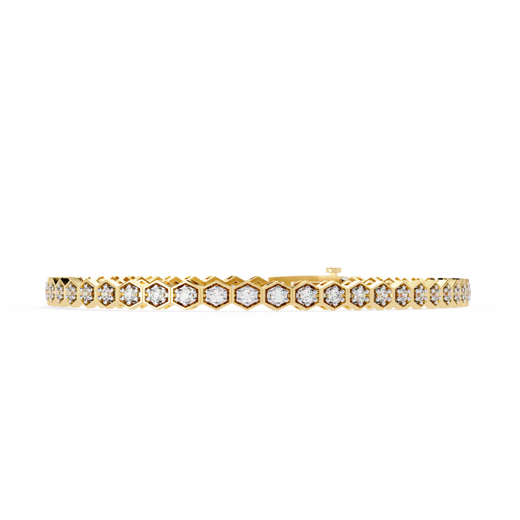 Majestic Glow Round Diamond Tennis Bracelet