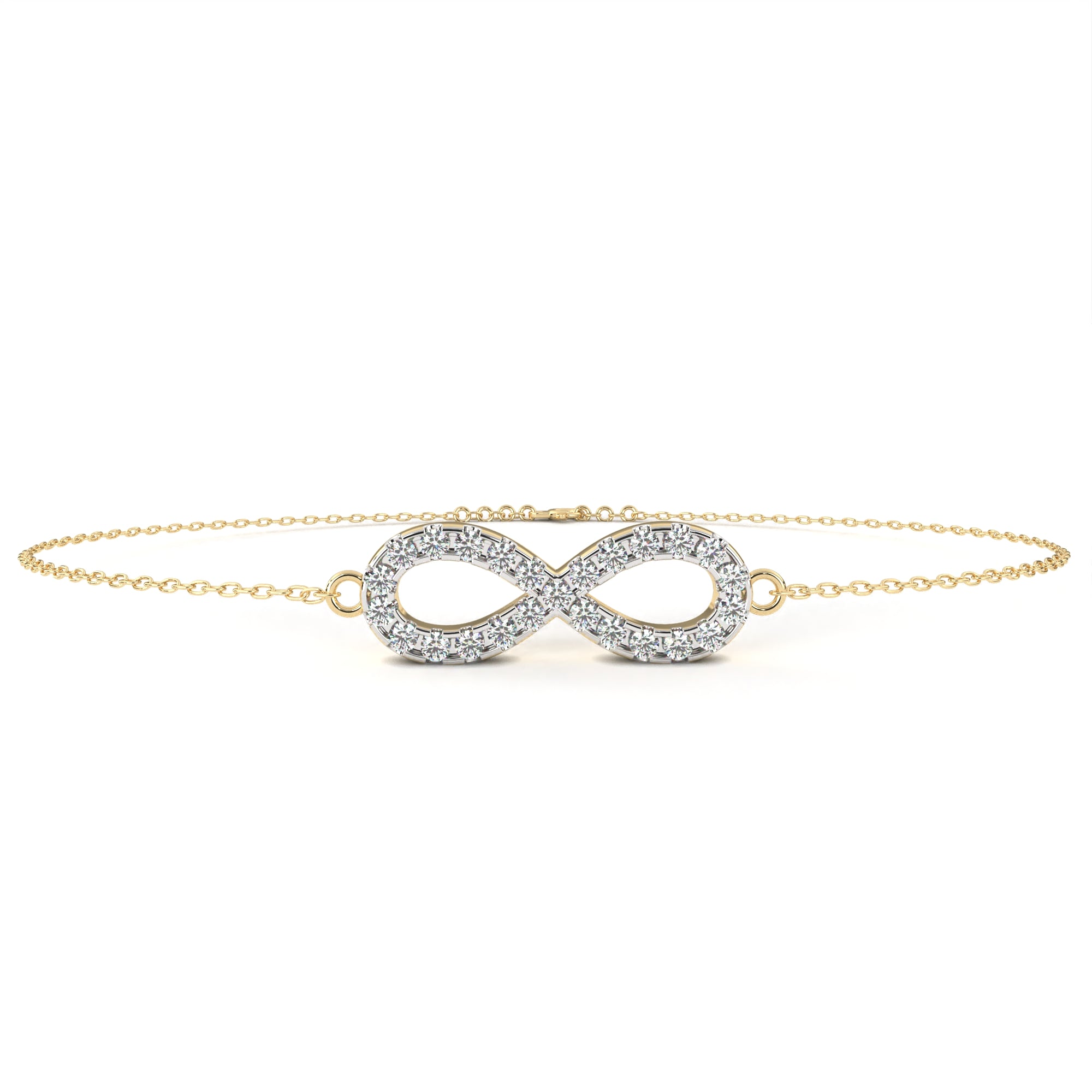 Cherished Moments Round Diamond Friendship Bracelet