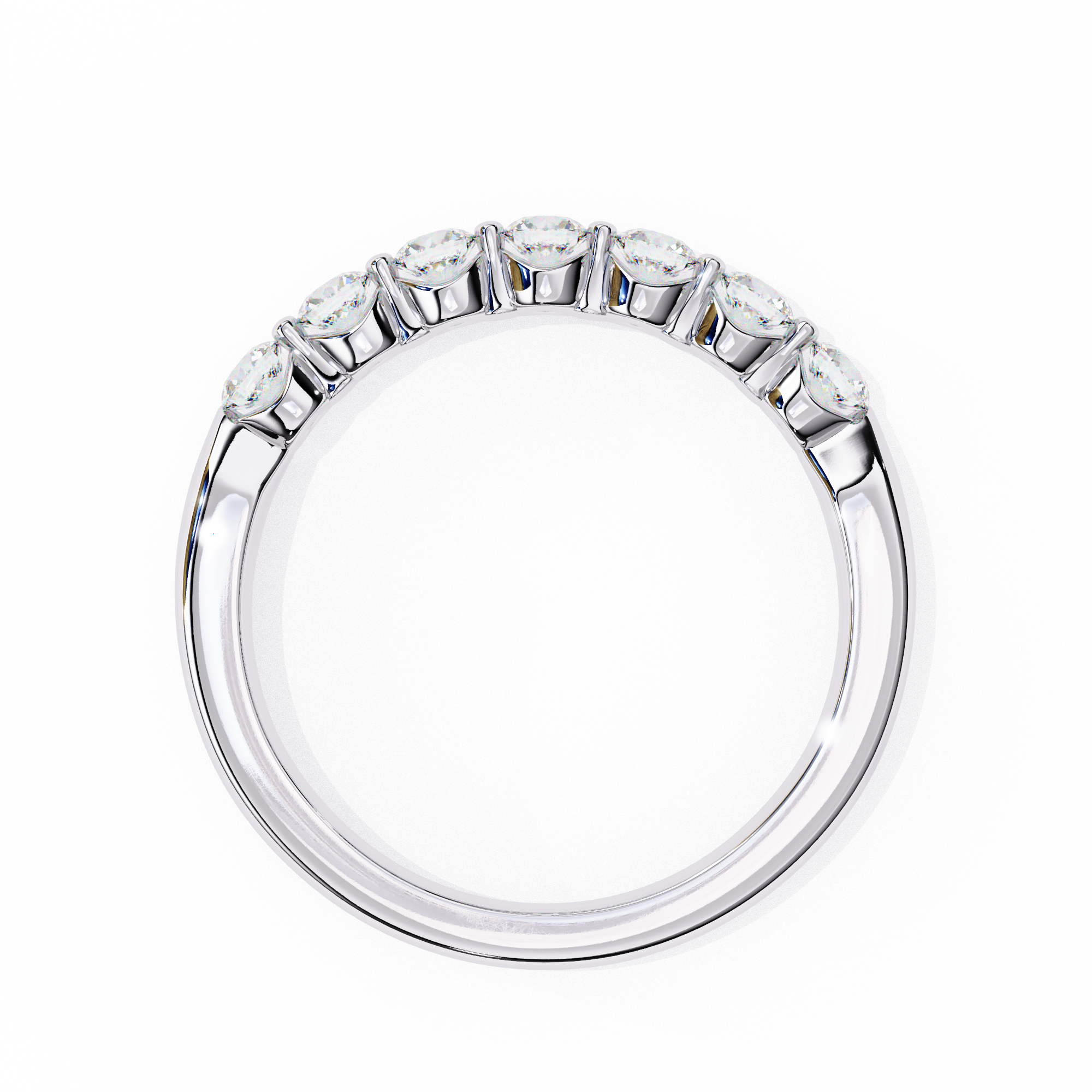 Classic Round Diamond Eternity Wedding Ring